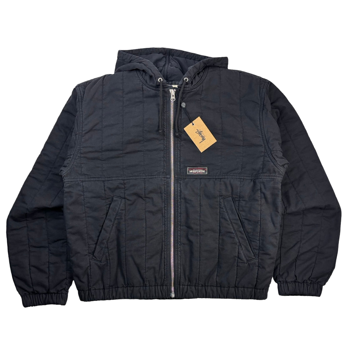 Stussy Workwear Quilted Canvas Jacket Black