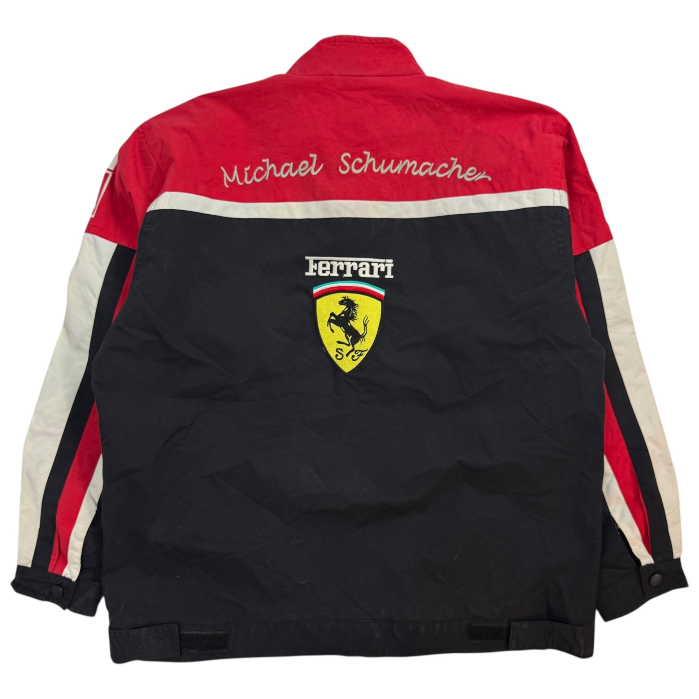 Vintage Ferrari Michael Schumacher Racing Jacket Black Red White
