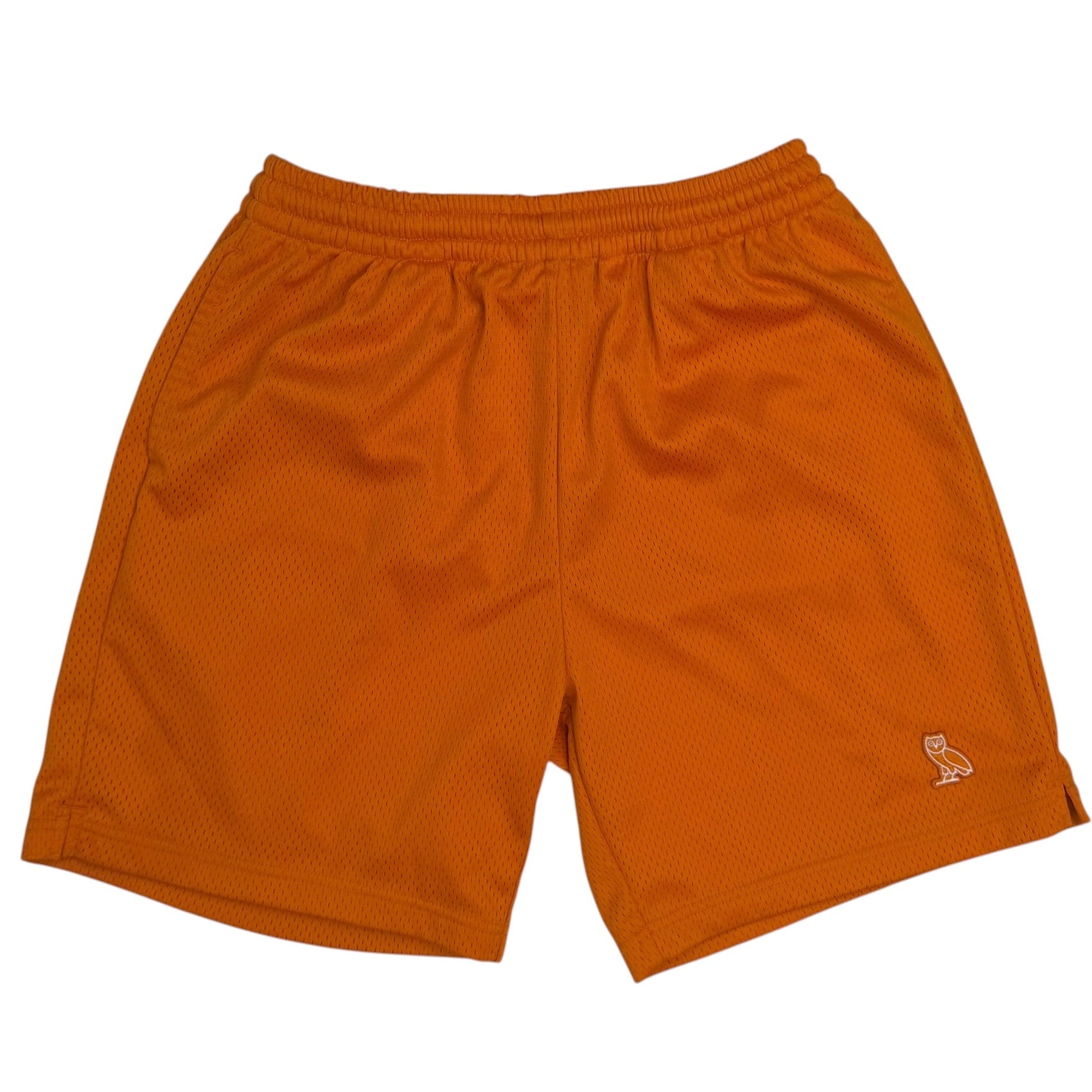 OVO Embroidered Mesh Shorts Orange
