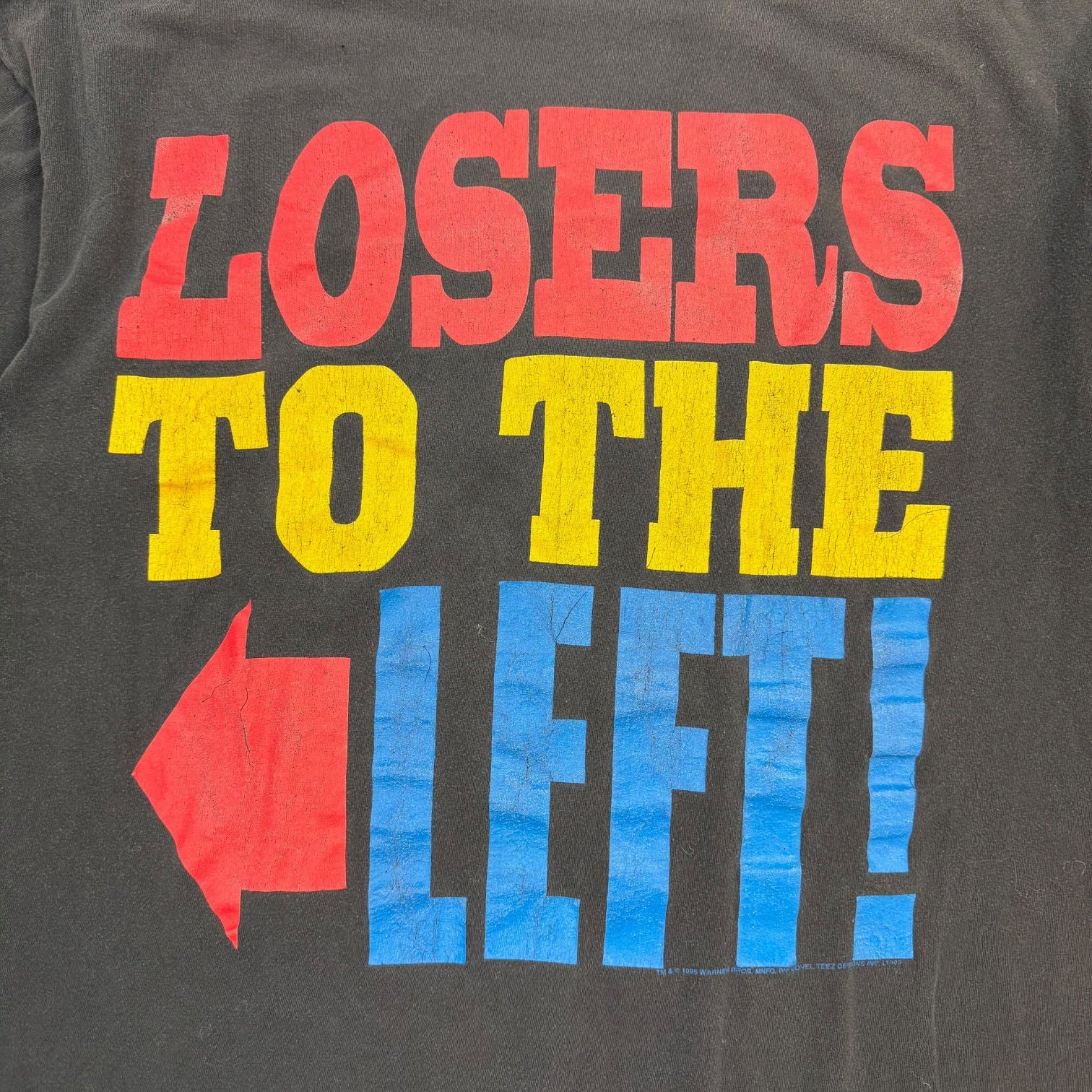 1995 Bugs Bunny ‘Losers To The Left’ Tee Black
