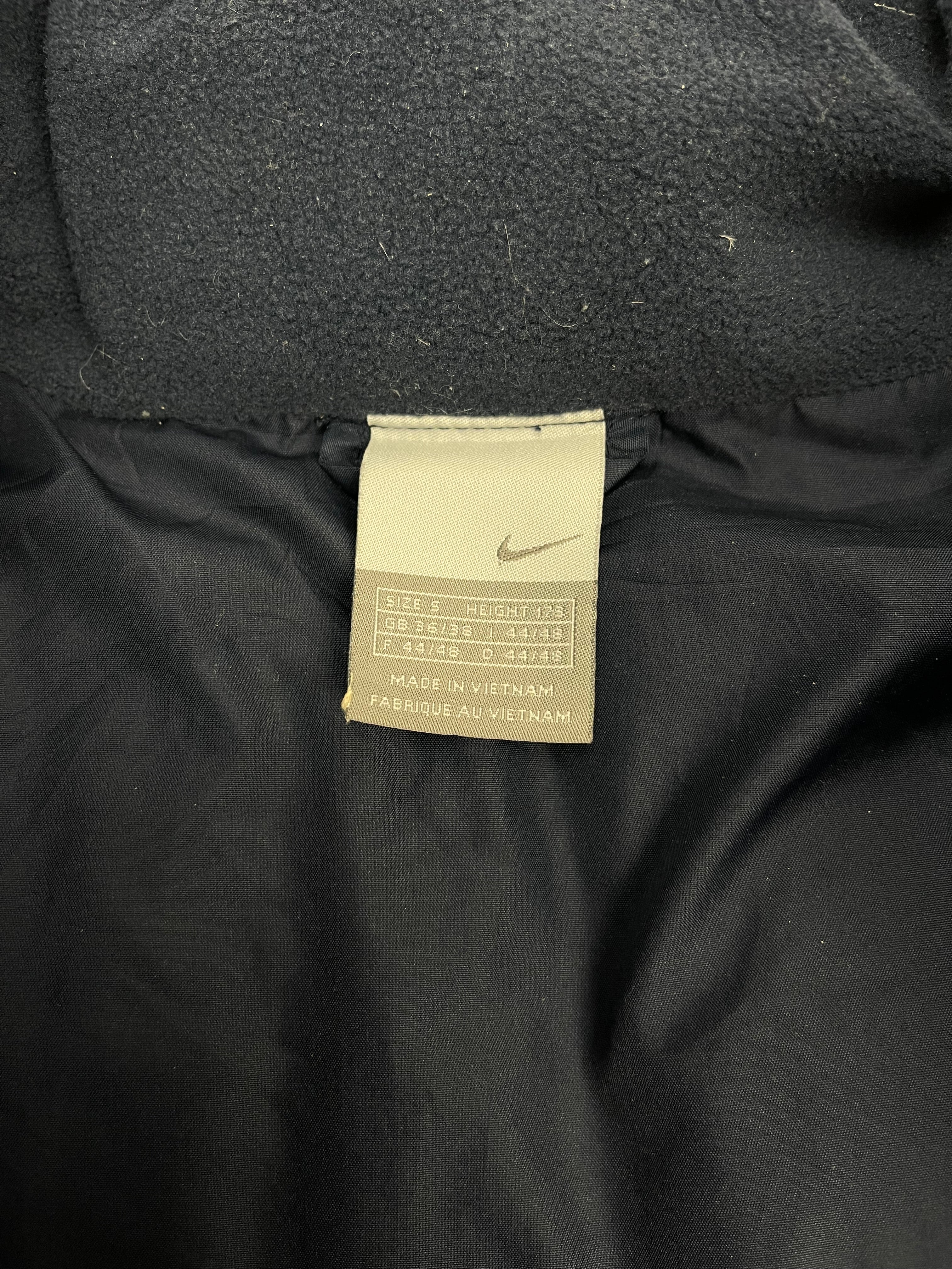 Vintage Nike Mini Swoosh Puffer Jacket Blue