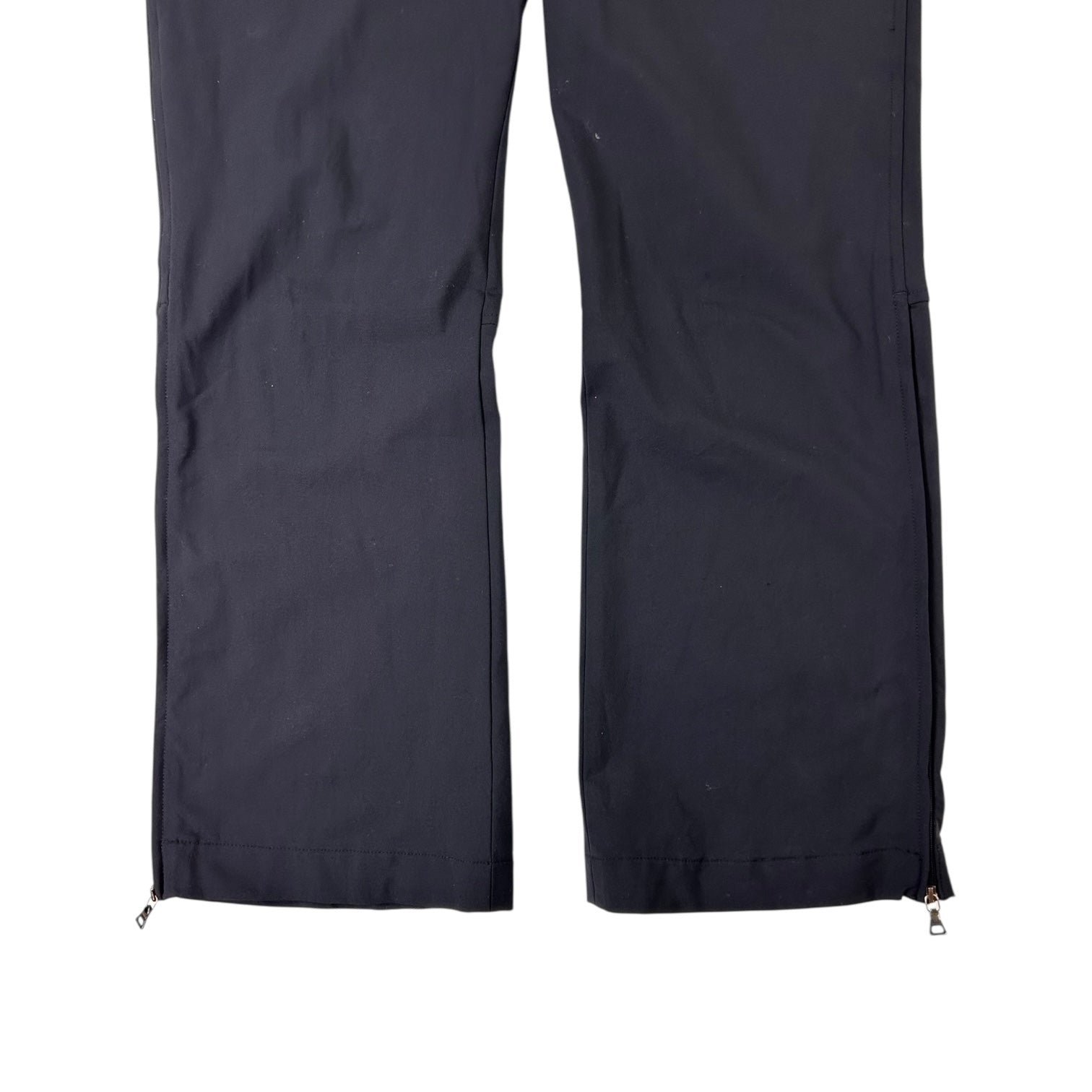 Prada Red Tag Nylon Zip Pants Black