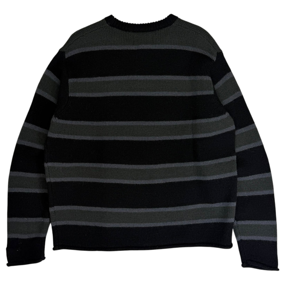 Stussy Striped Wool Sweater Black