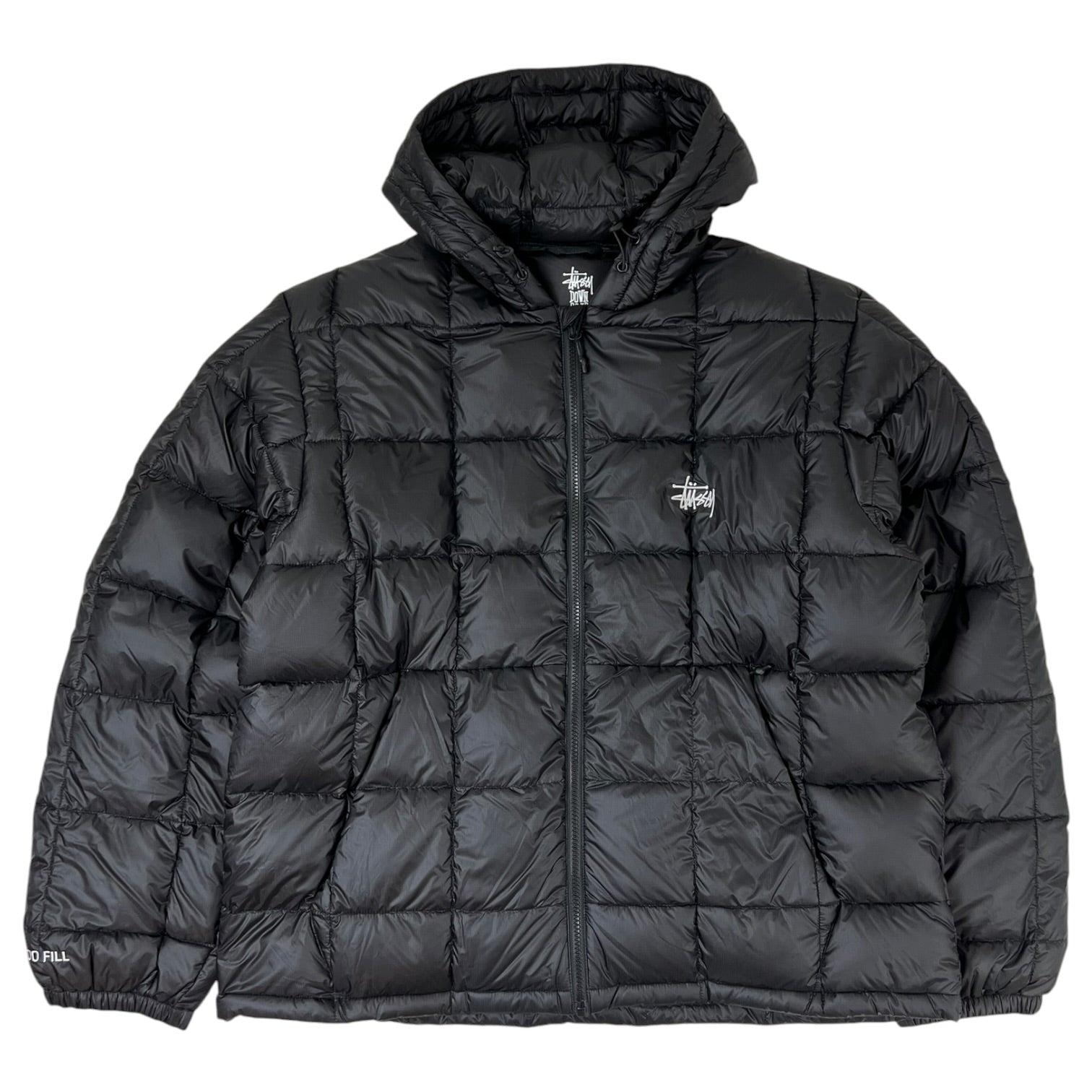 Stussy Midweight Hooded Puffer Jacket Black