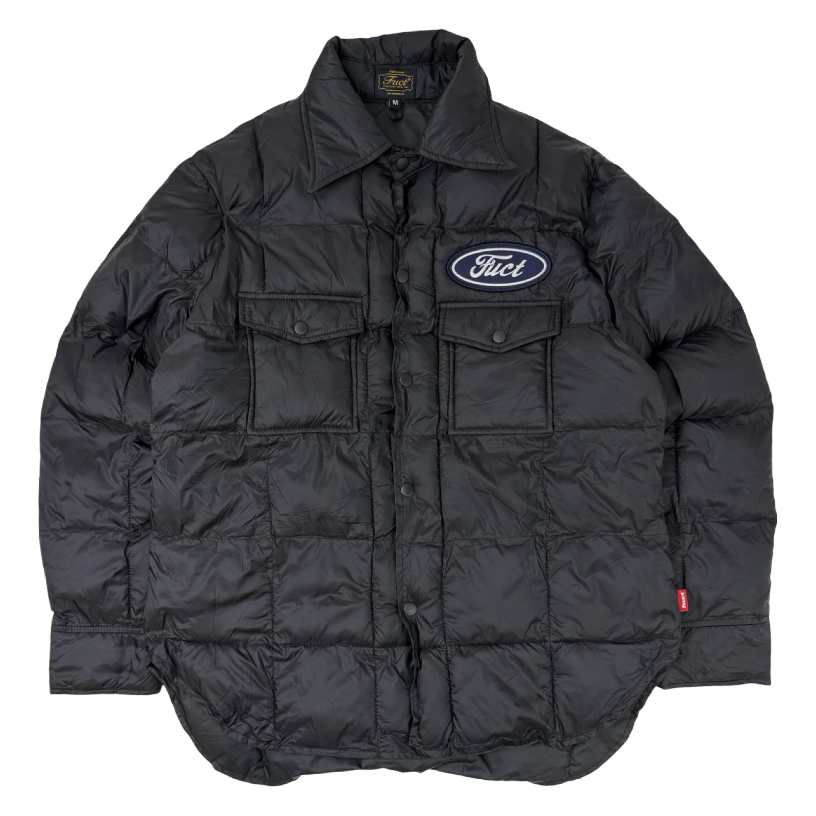 Fuct Oval Parody Lightweight Puffer Jacket Black