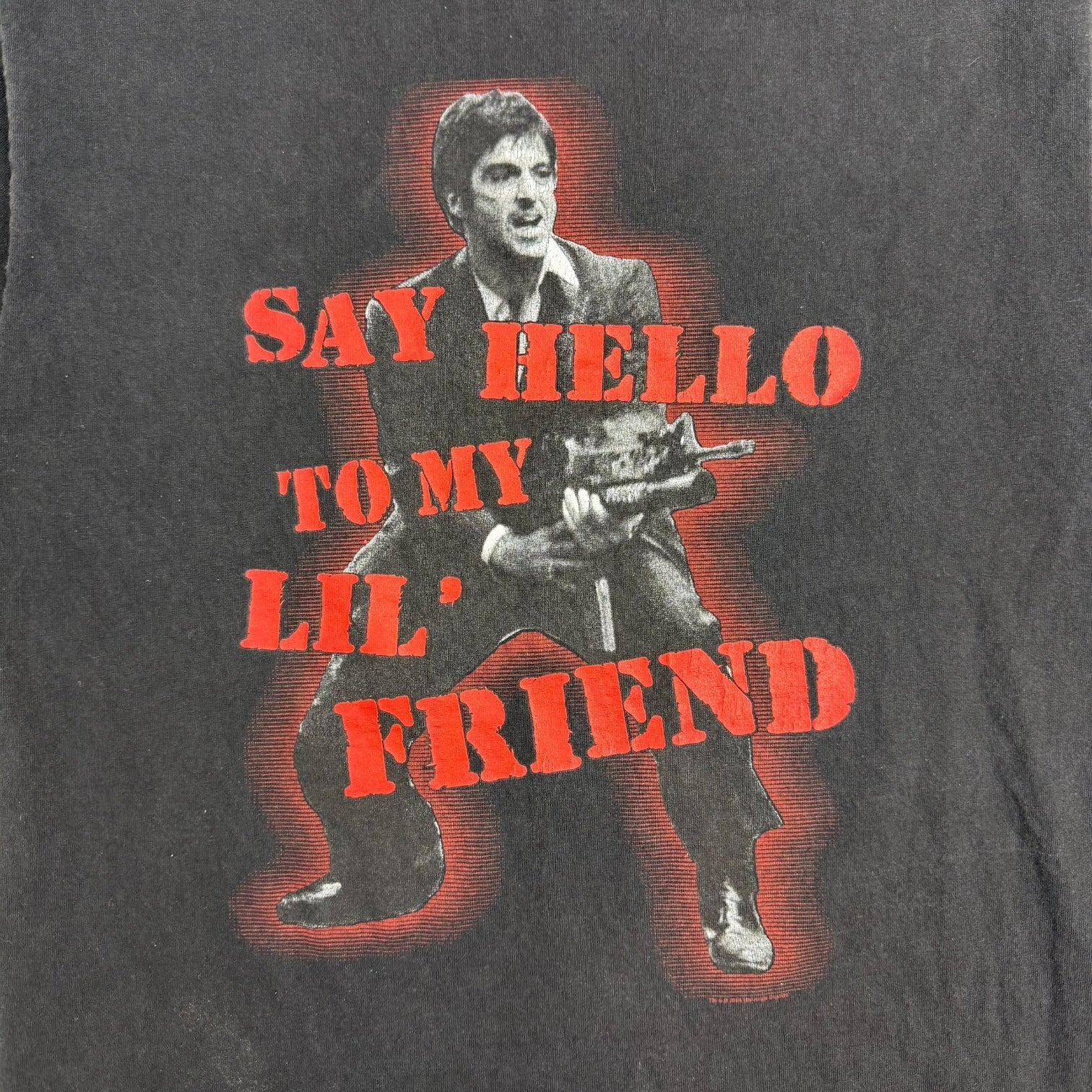 Vintage Scarface ‘Say Hello To My Little Friend’ Tee Black
