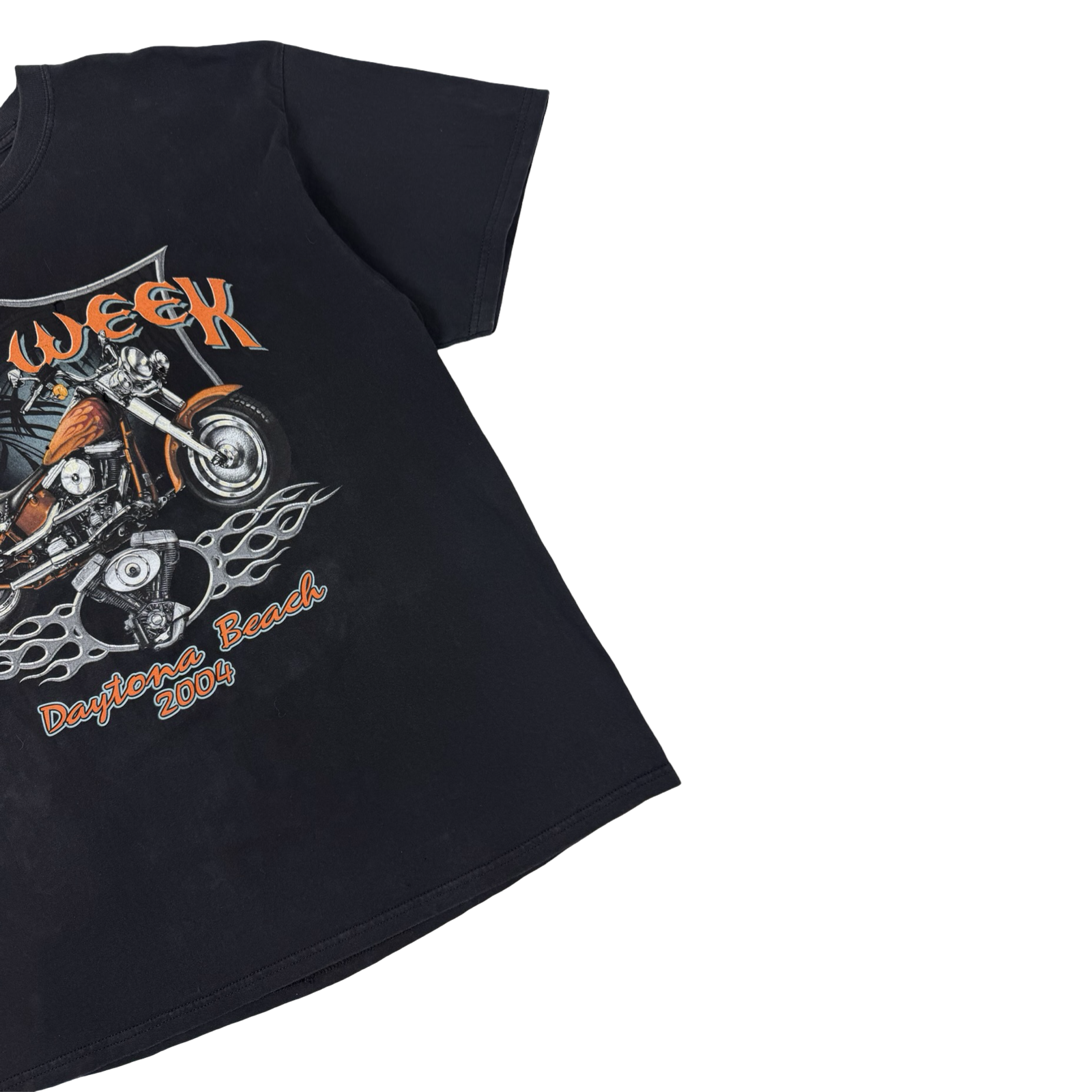 Vintage Daytona Beach Bike Week 2004 T-Shirt Black
