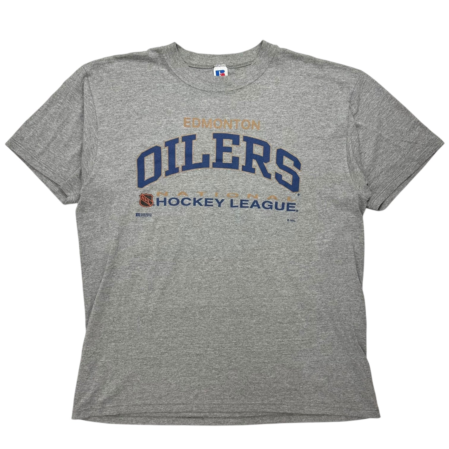 Vintage Russell Athletics Edmonton Oilers Tee Grey