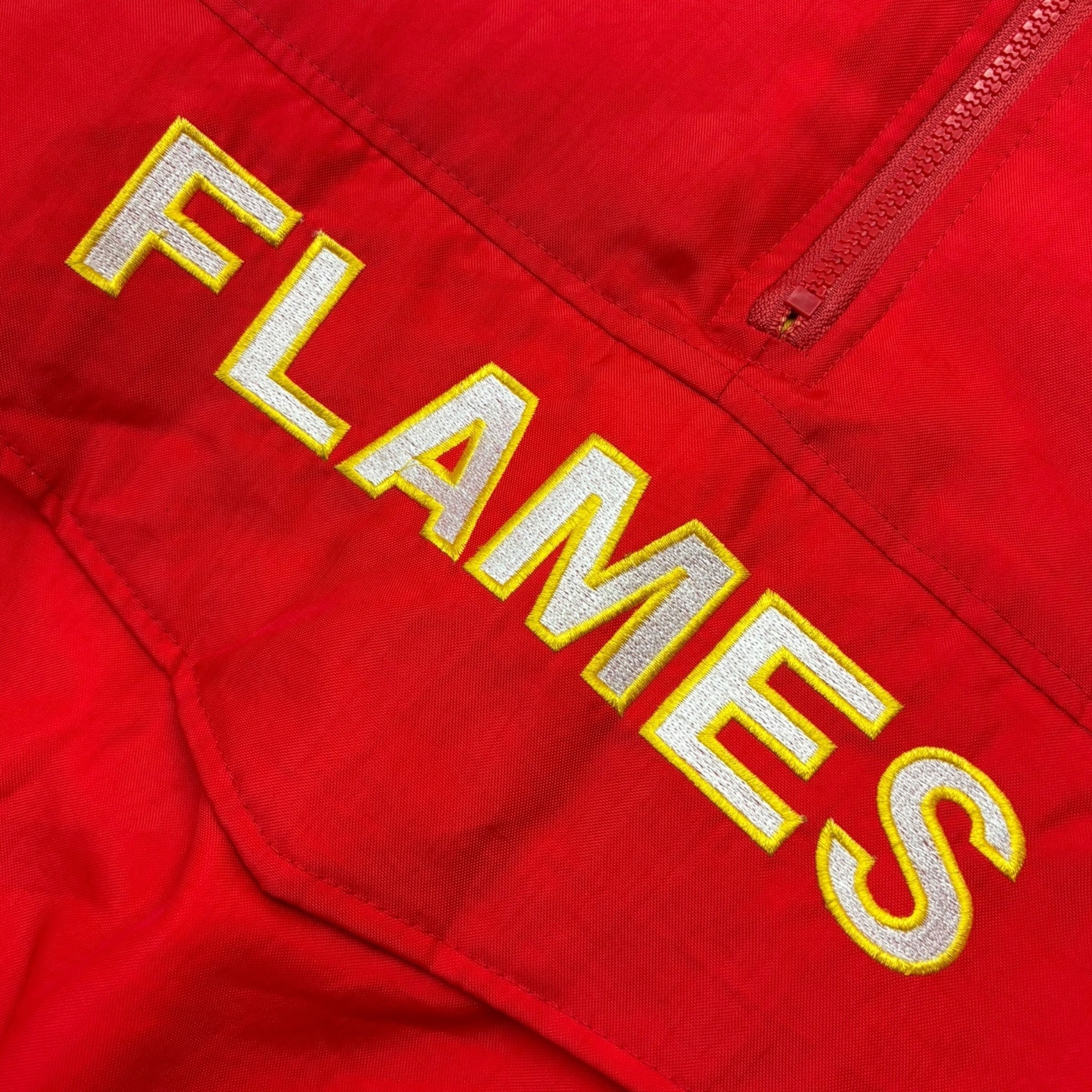 Vintage Starter Calgary Flames Quarter Zip Jacket