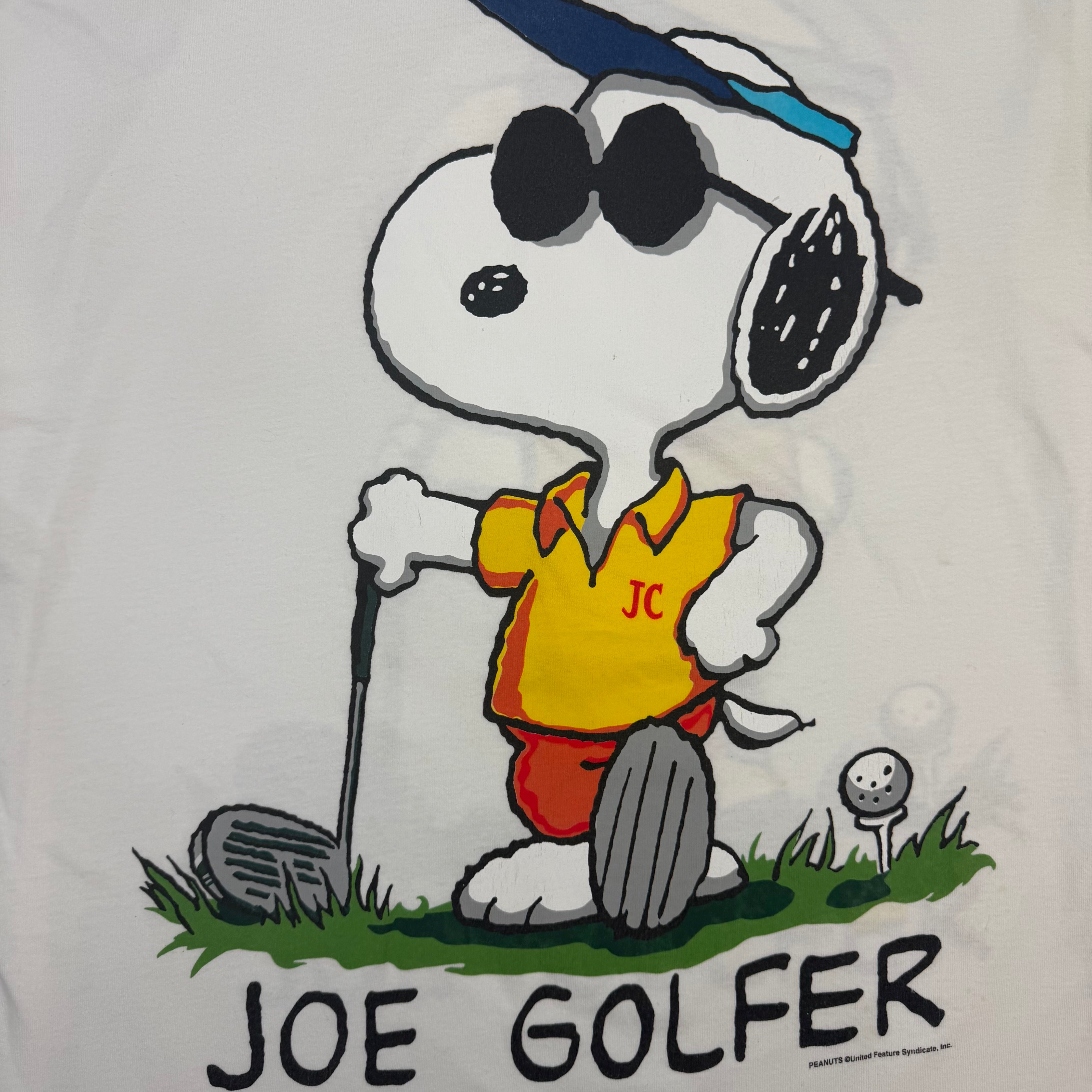 Vintage Snoopy “Joe Golfer” Tee White