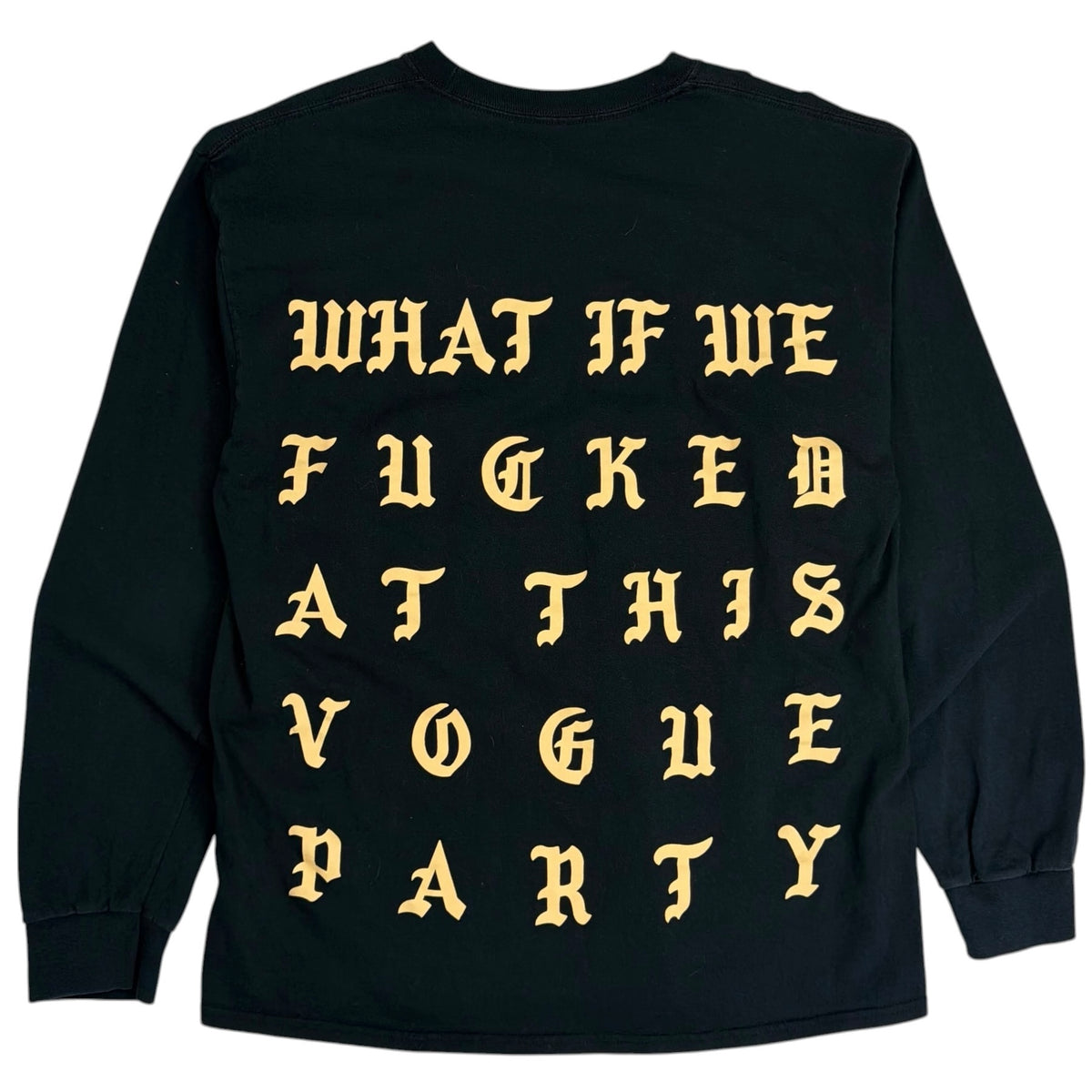 2016 Kanye West The Life Of Pablo Paris Longsleeve Black