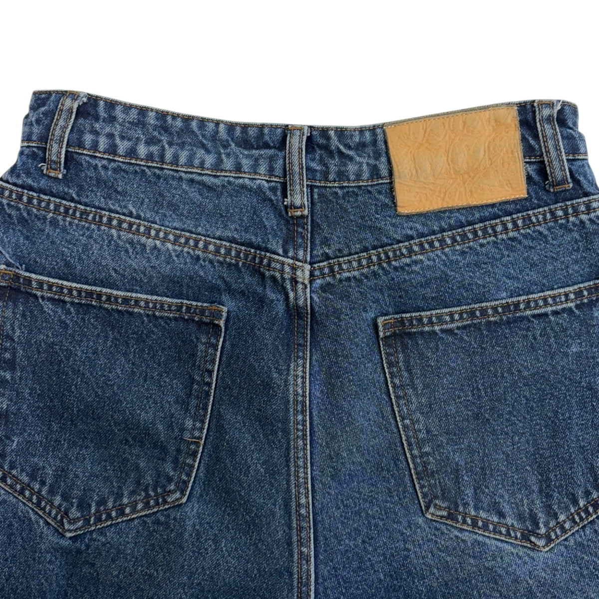 Basketcase Lax Baggy Denim Jeans Dark Wash