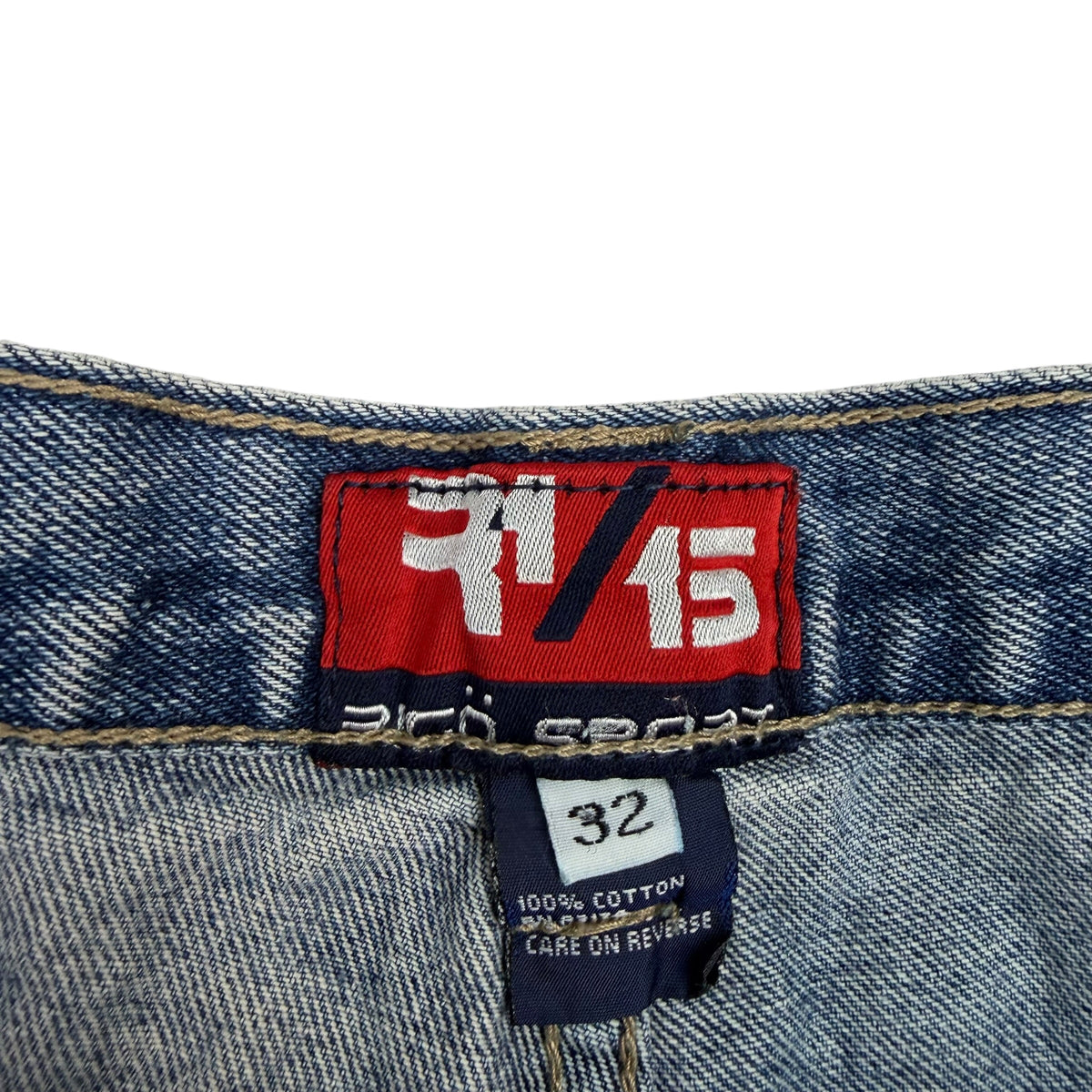 Vintage R1/15 Embroidered Jeans Blue