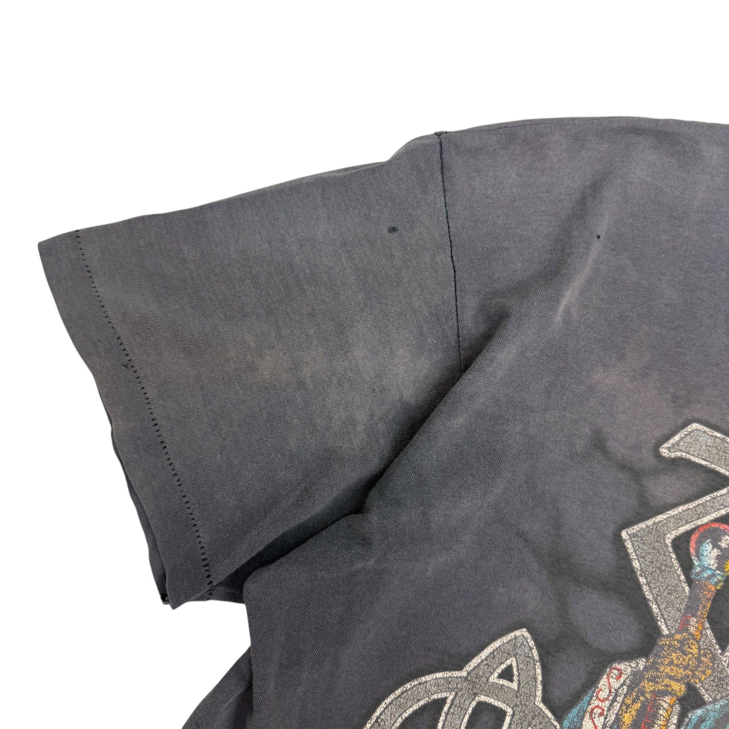 1990 Led Zeppelin Zoso Wizard Tee Faded Black