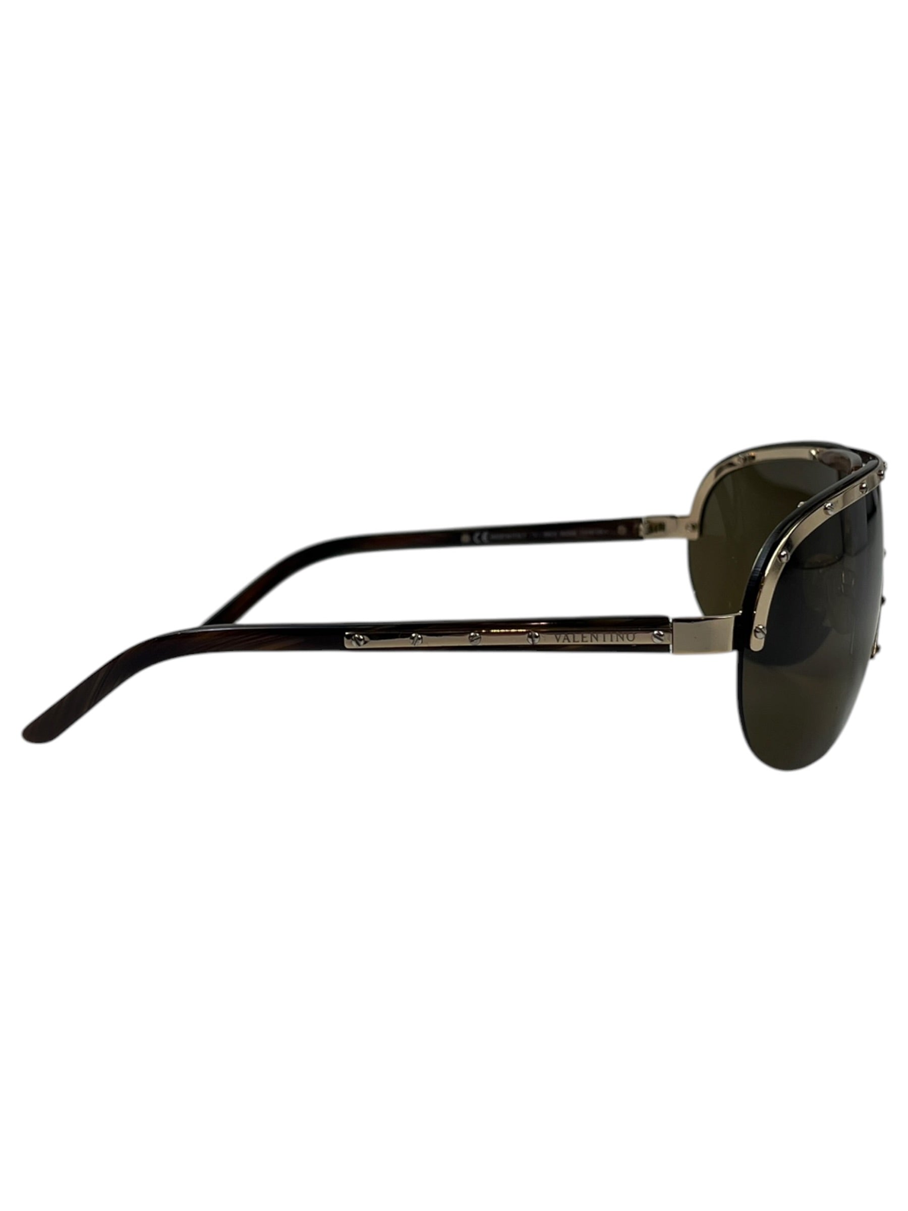 Valentino 1188/S Studded Aviator Sunglasses