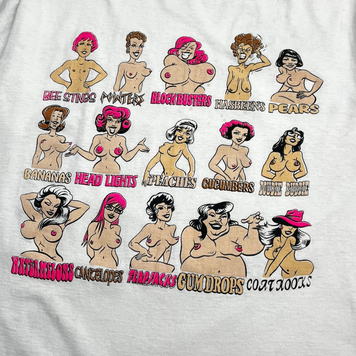 Vintage "All Shapes And Sizes" T-Shirt