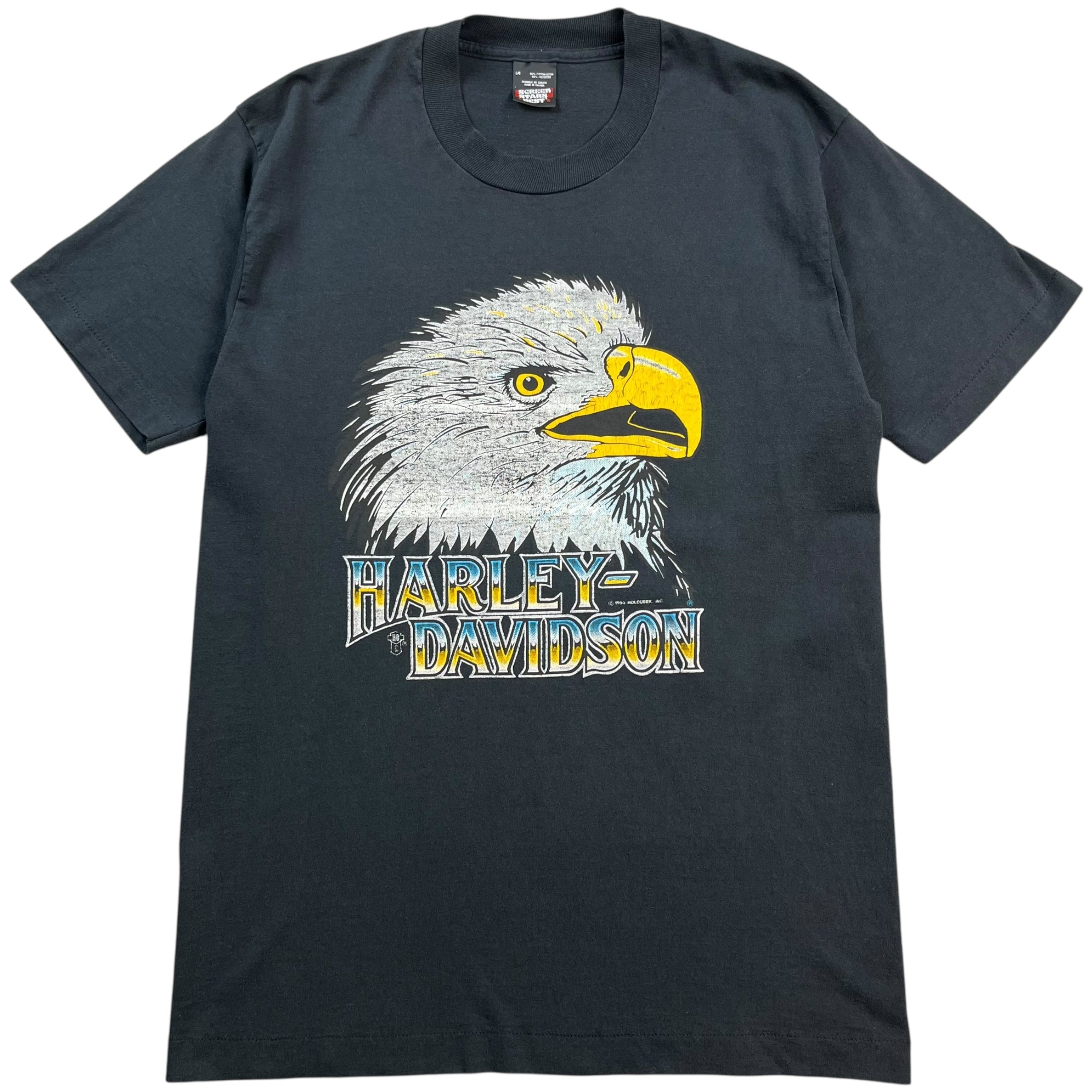 1990 Harley-Davidson Eagle Head Tee Black