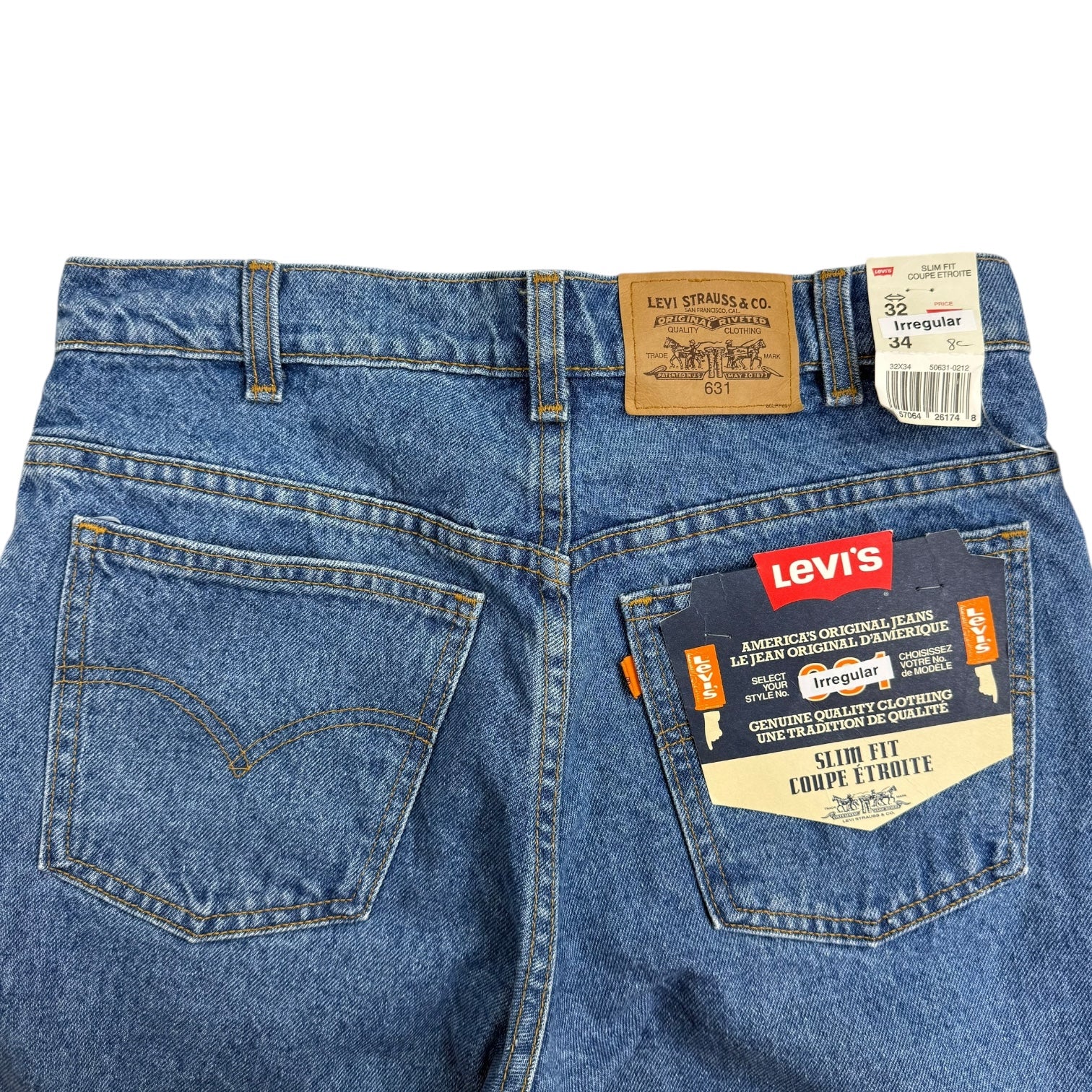 Vintage Levi’s 631 Orange Tab Denim Pants Medium Wash