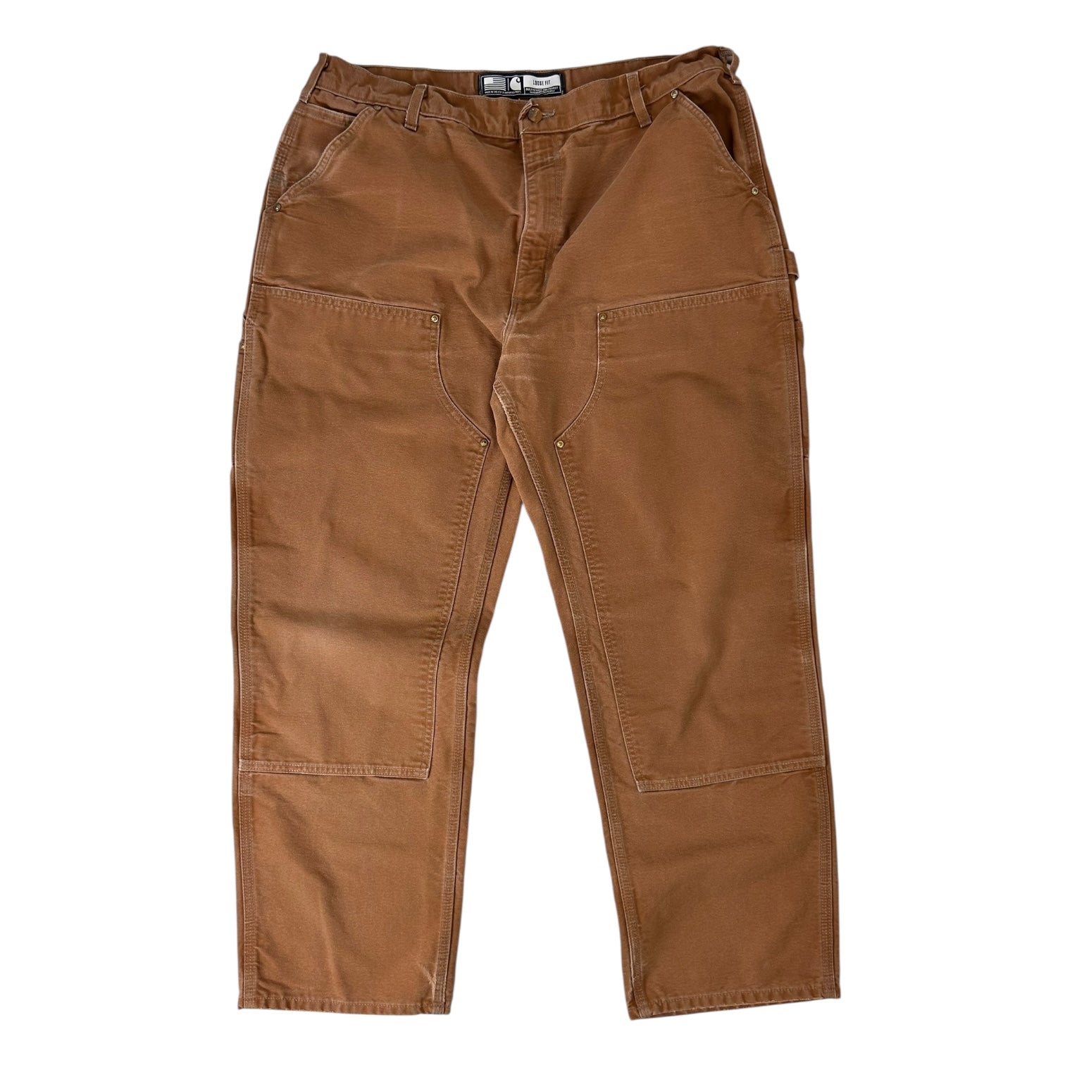 Vintage Carhartt Loose Fit Double Knee Workwear Pant Tan