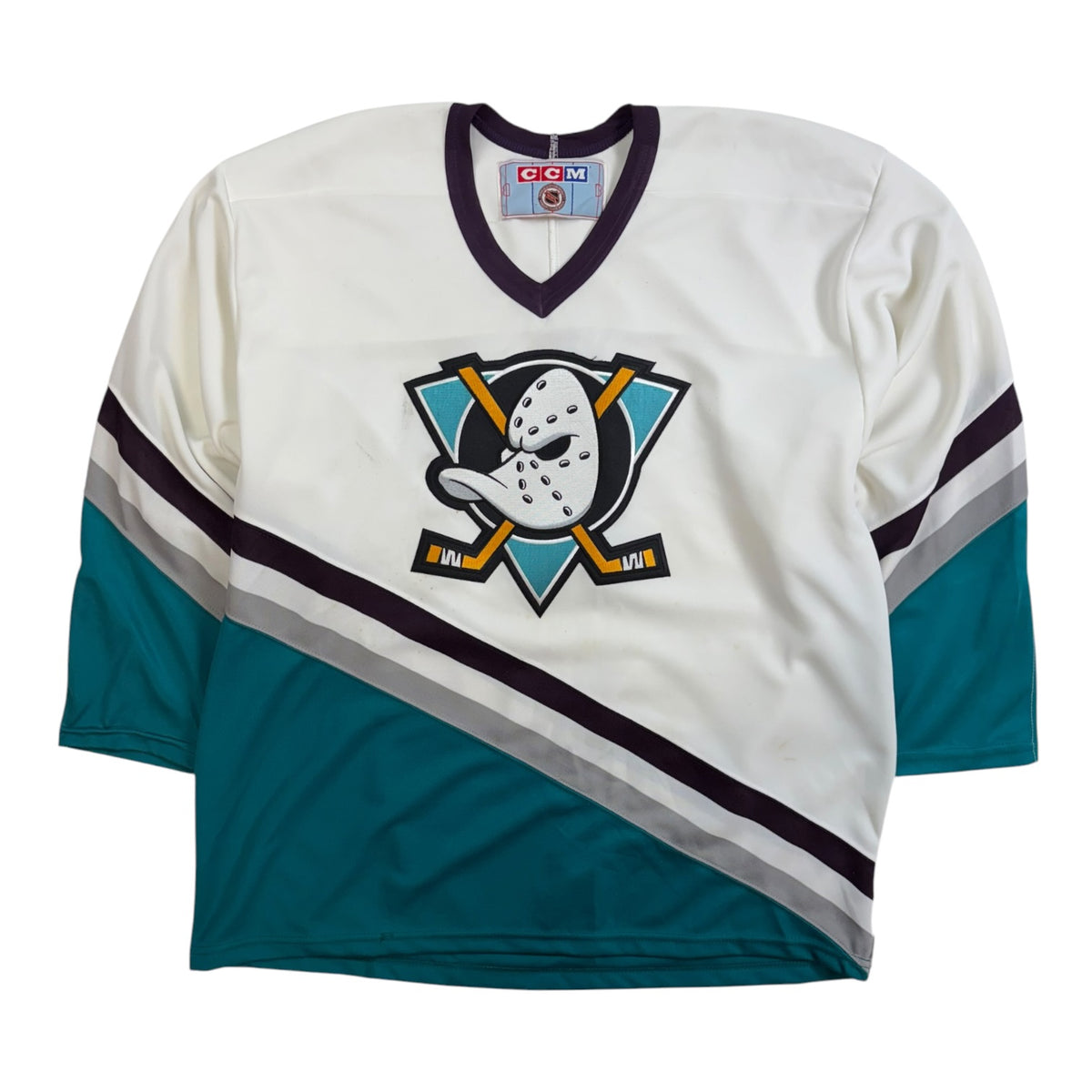 Vintage CCM Anaheim Mighty Ducks Jersey White