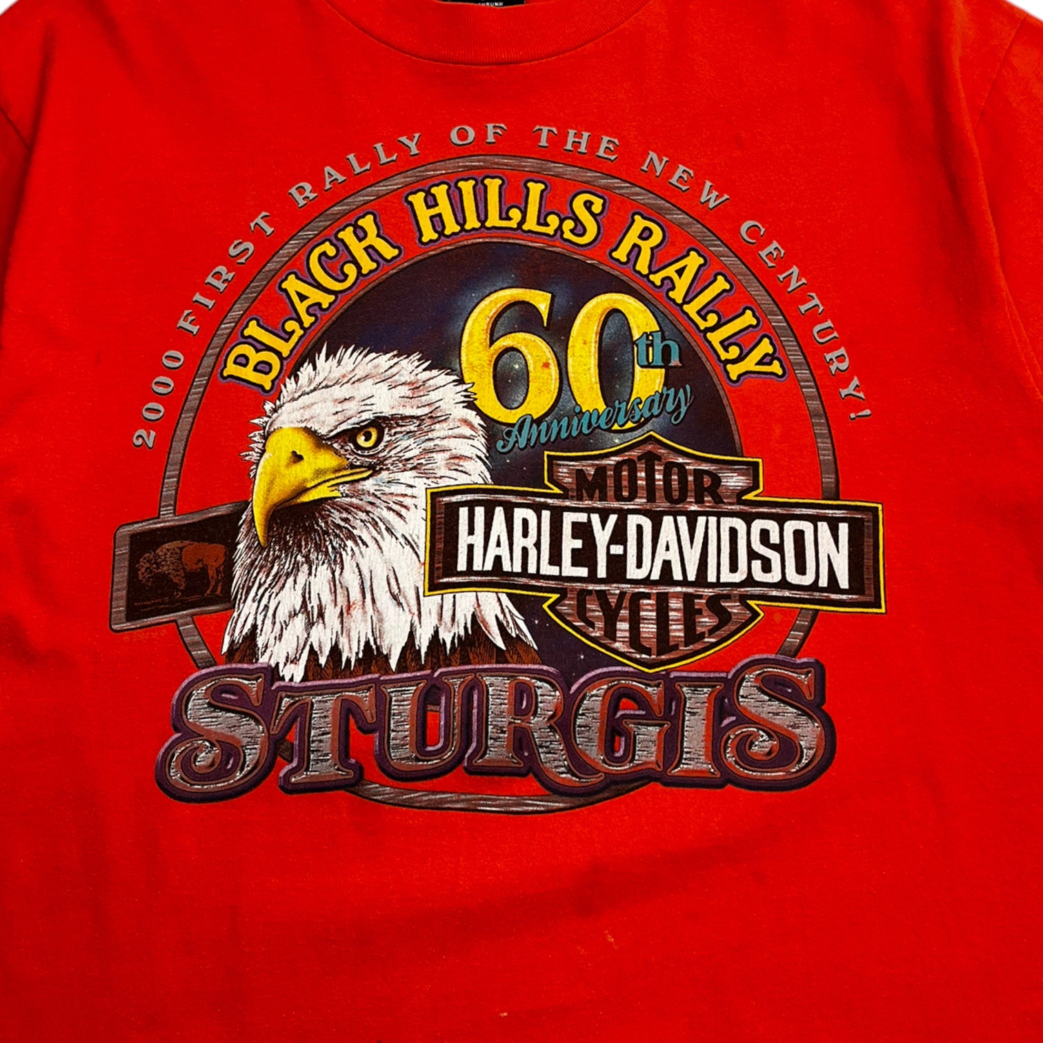 2000 Harley Davidson Black Hills Rally 60th Anniversary T-Shirt