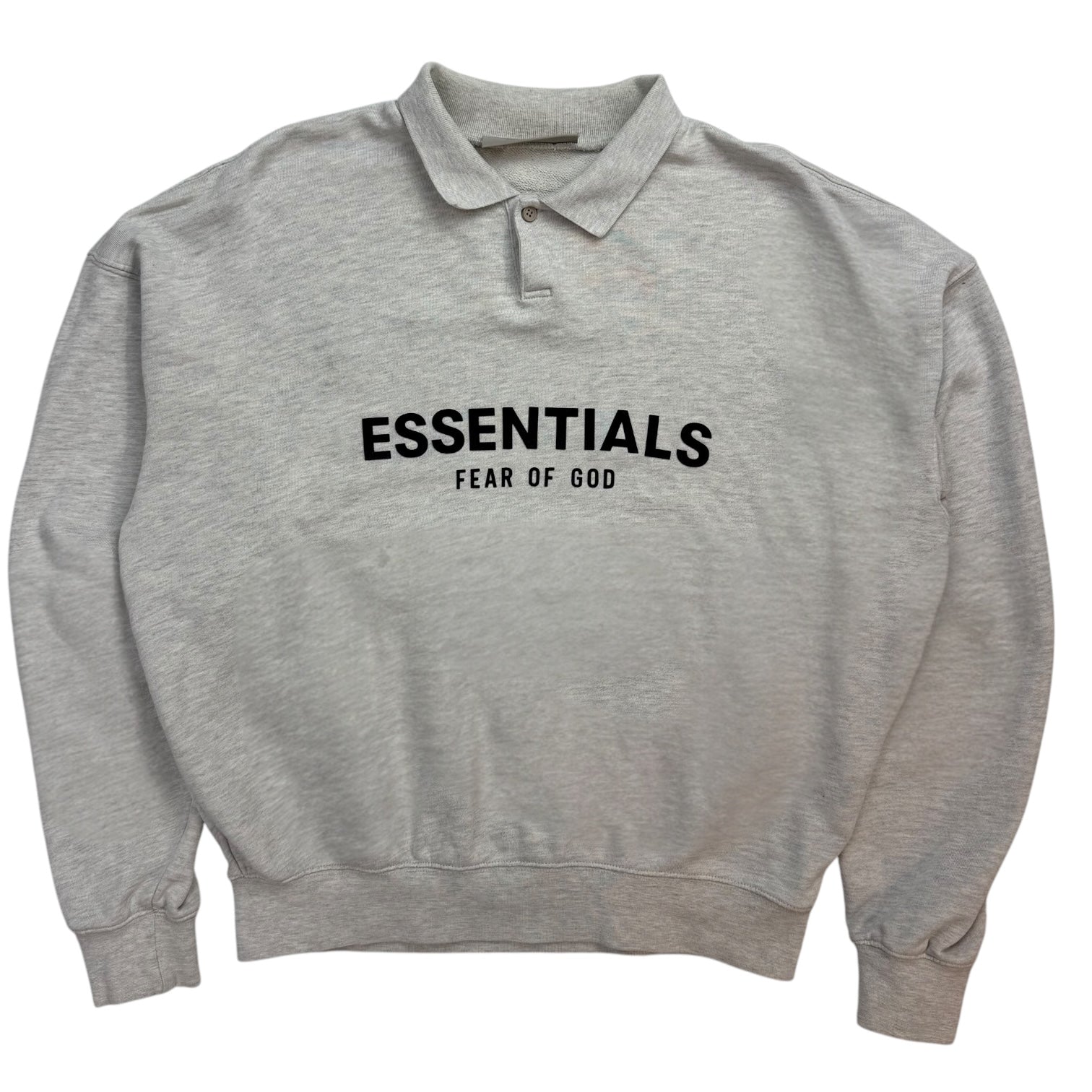 Fear Of God Essentials L/S Polo Grey
