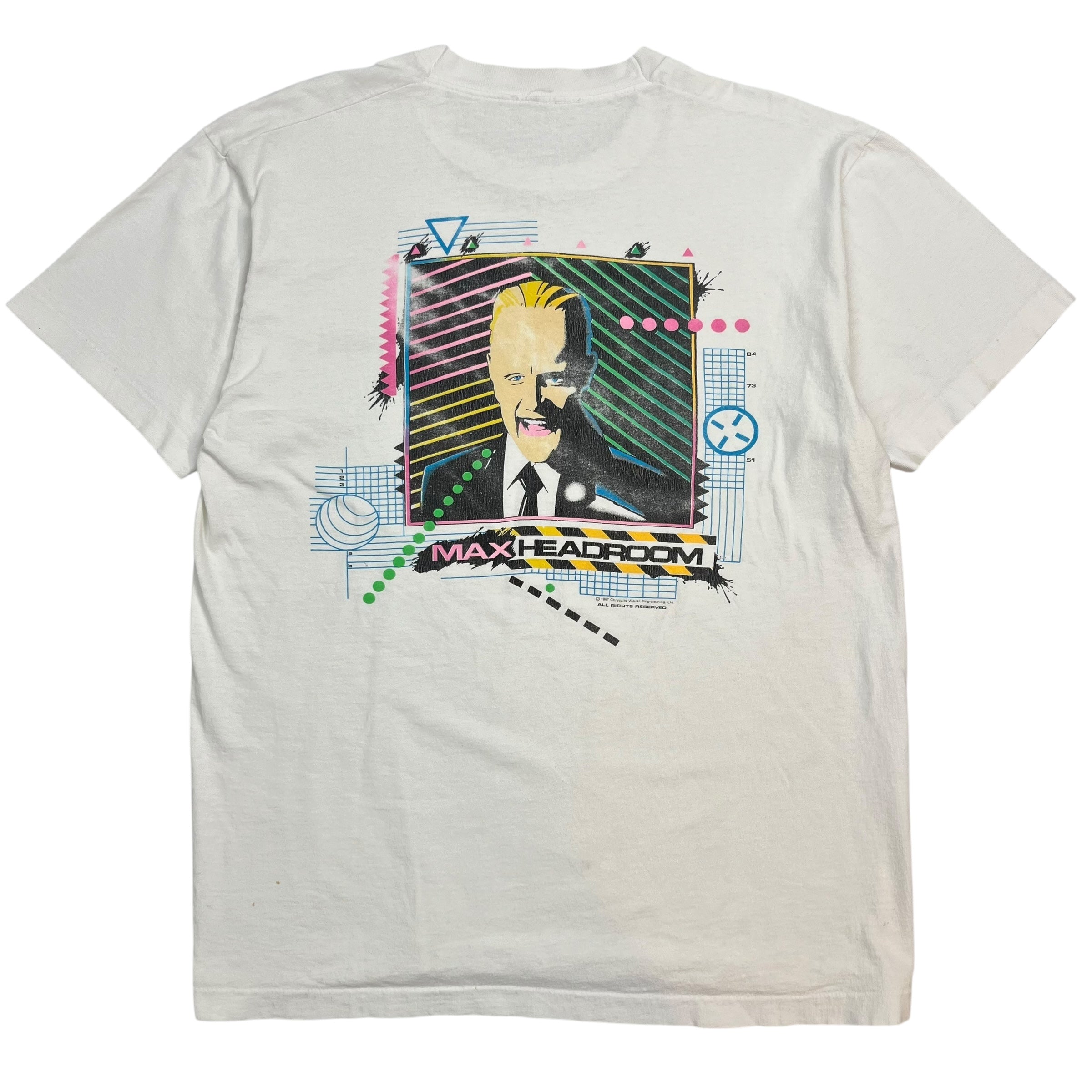 1987 Max Headroom Tee White