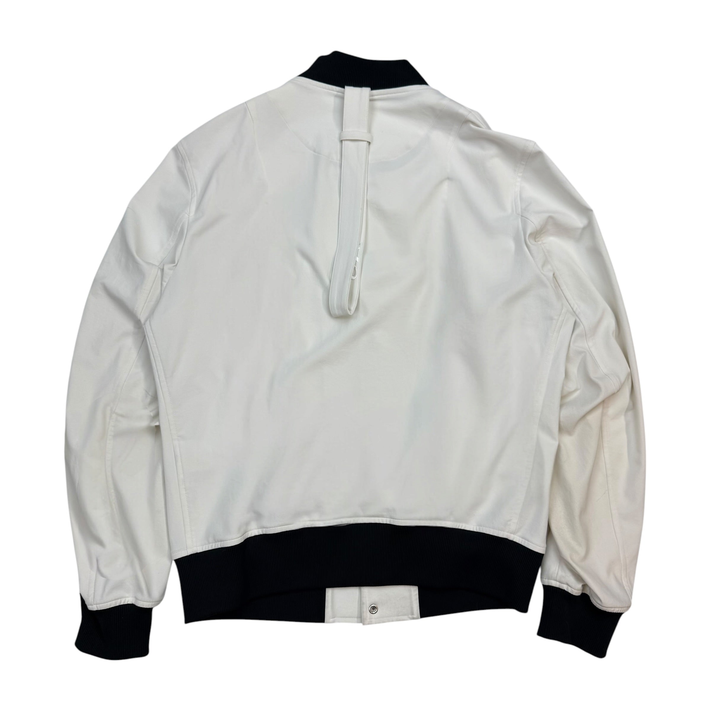 Adidas Y-3 Yohji Yamamoto PU Bomber Jacket White/Black