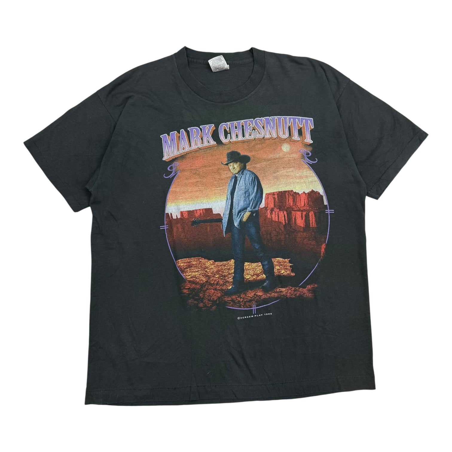 1996 Mark Chestnutt The Wings Tour Tee Black