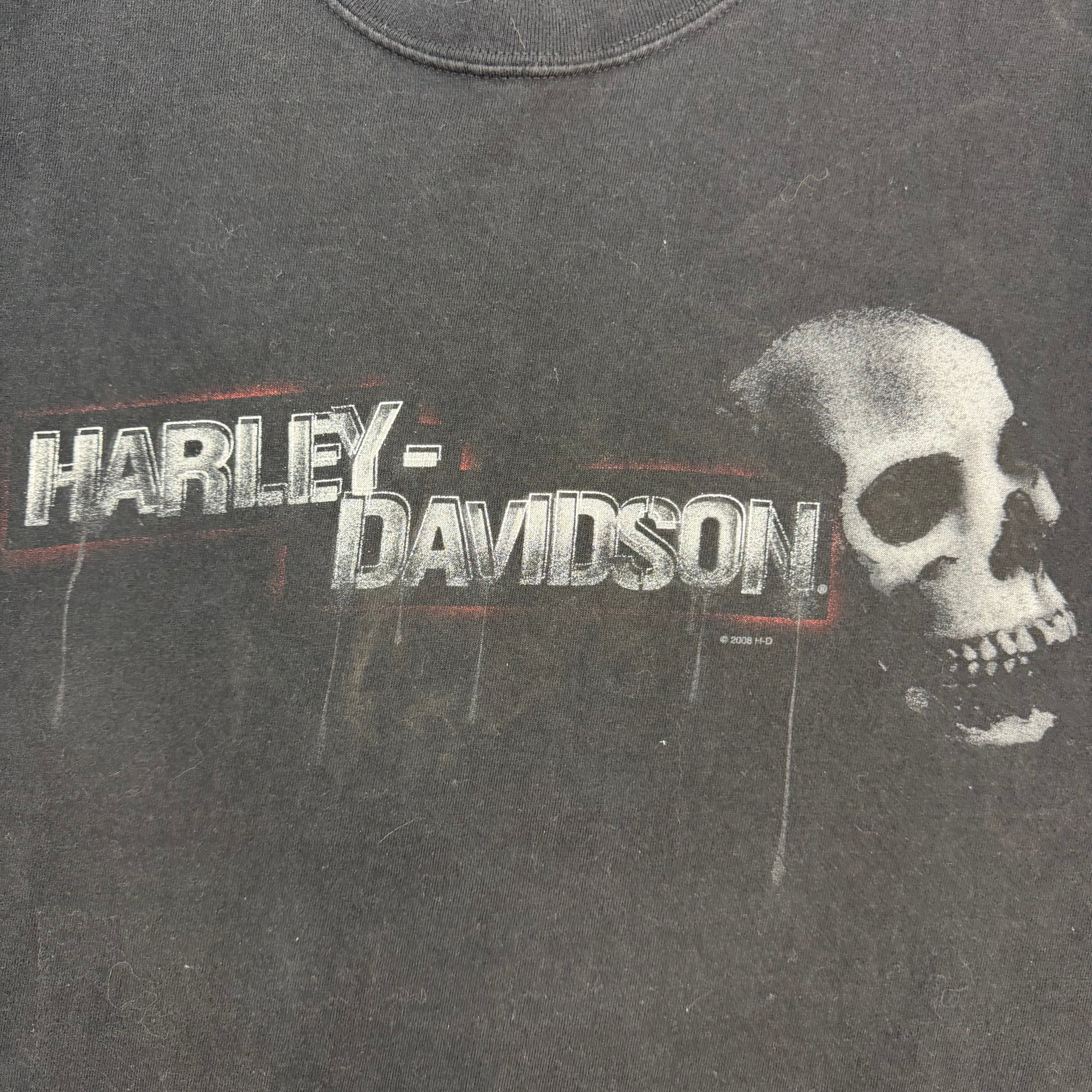 Vintage Harley Davidson Grand Junction Skull Tee Black