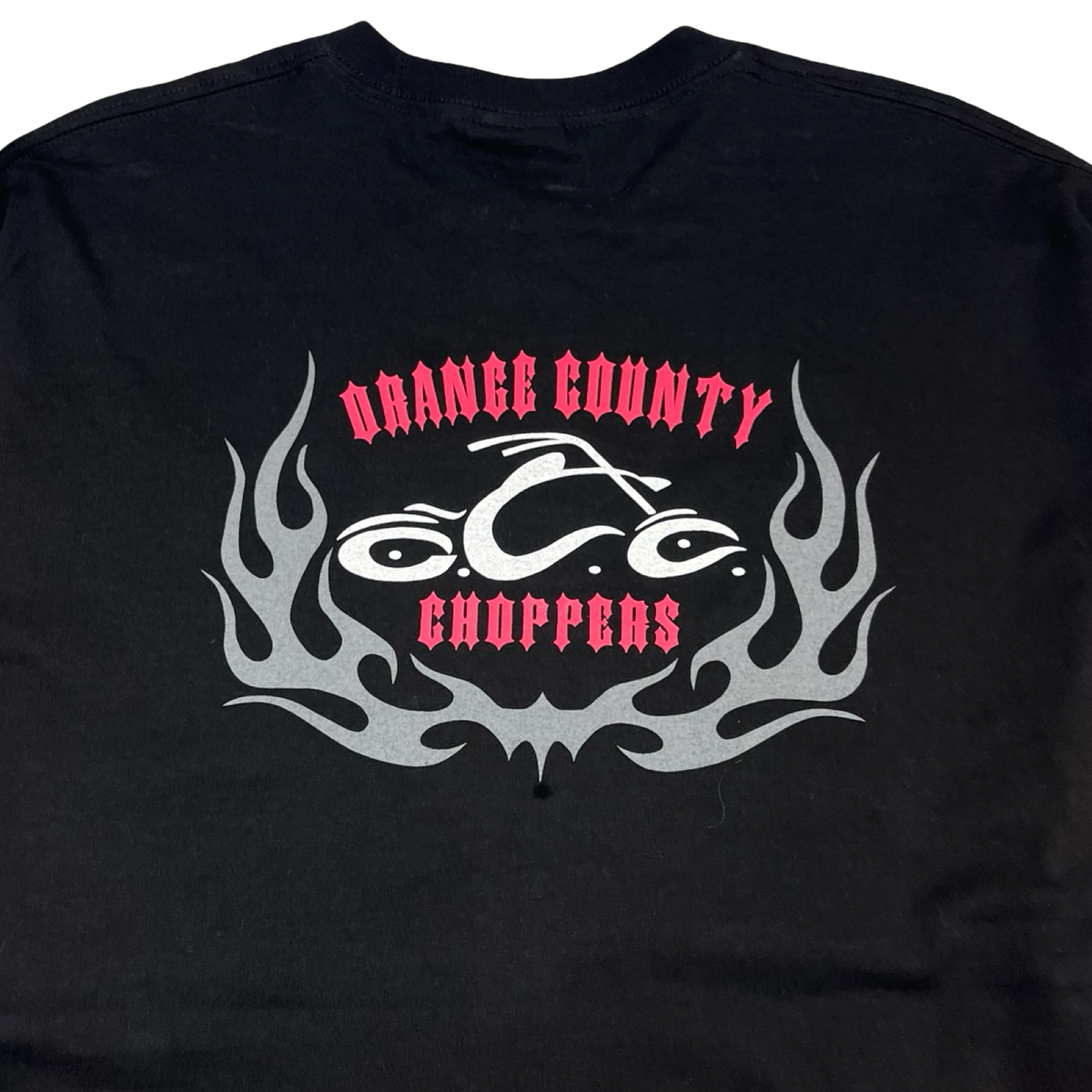 Vintage Orange County Choppers Flame Sleeve T-Shirt Black