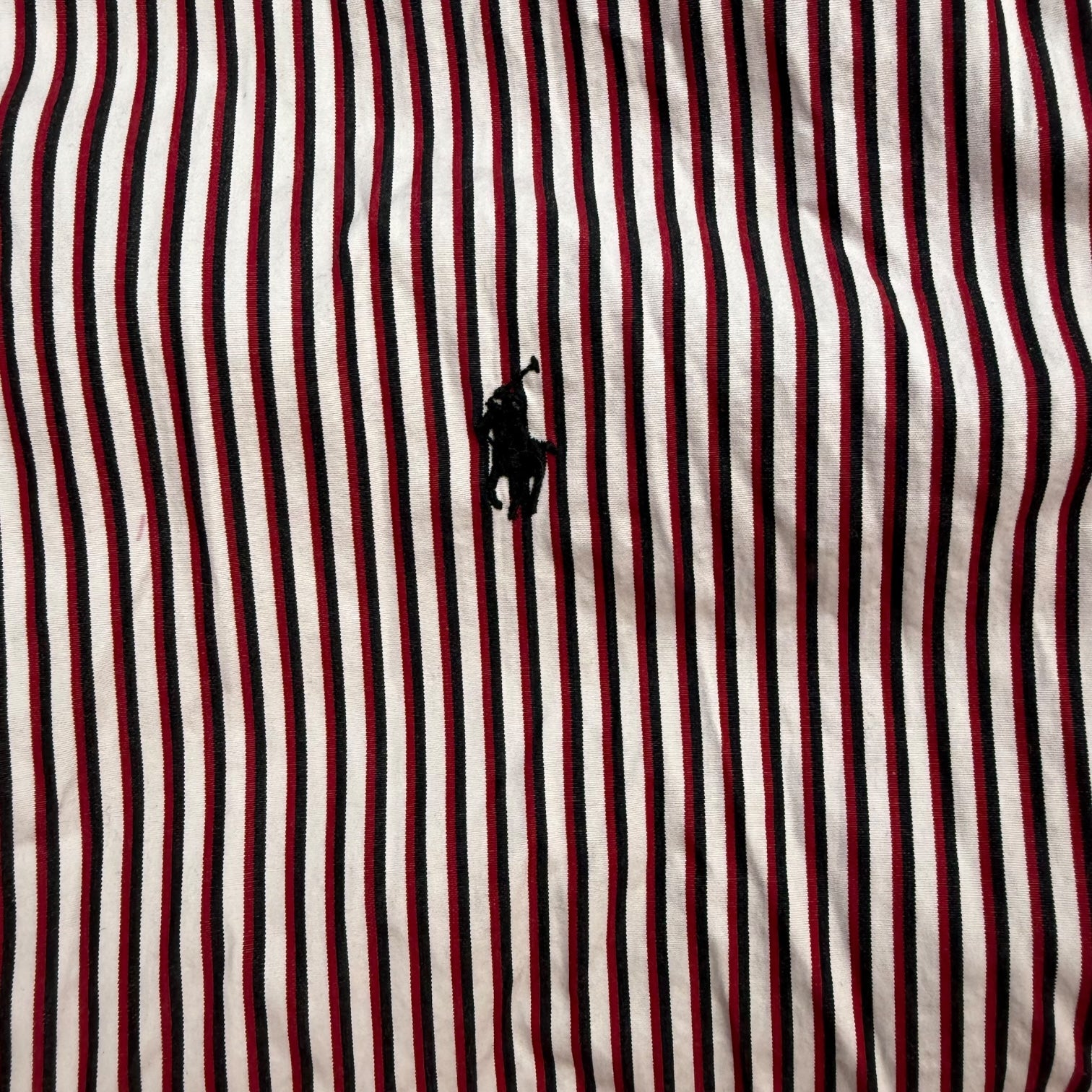 Vintage Ralph Lauren Striped Button Up Shirt Red/White