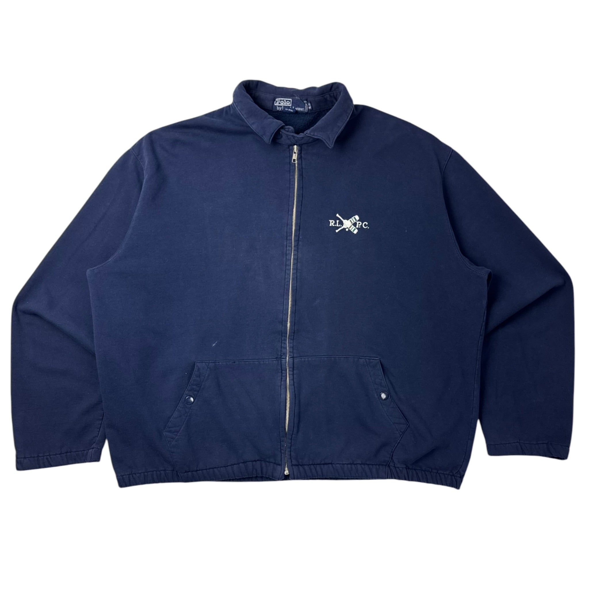Polo Ralph Lauren Full Zip Collared Sweater Navy