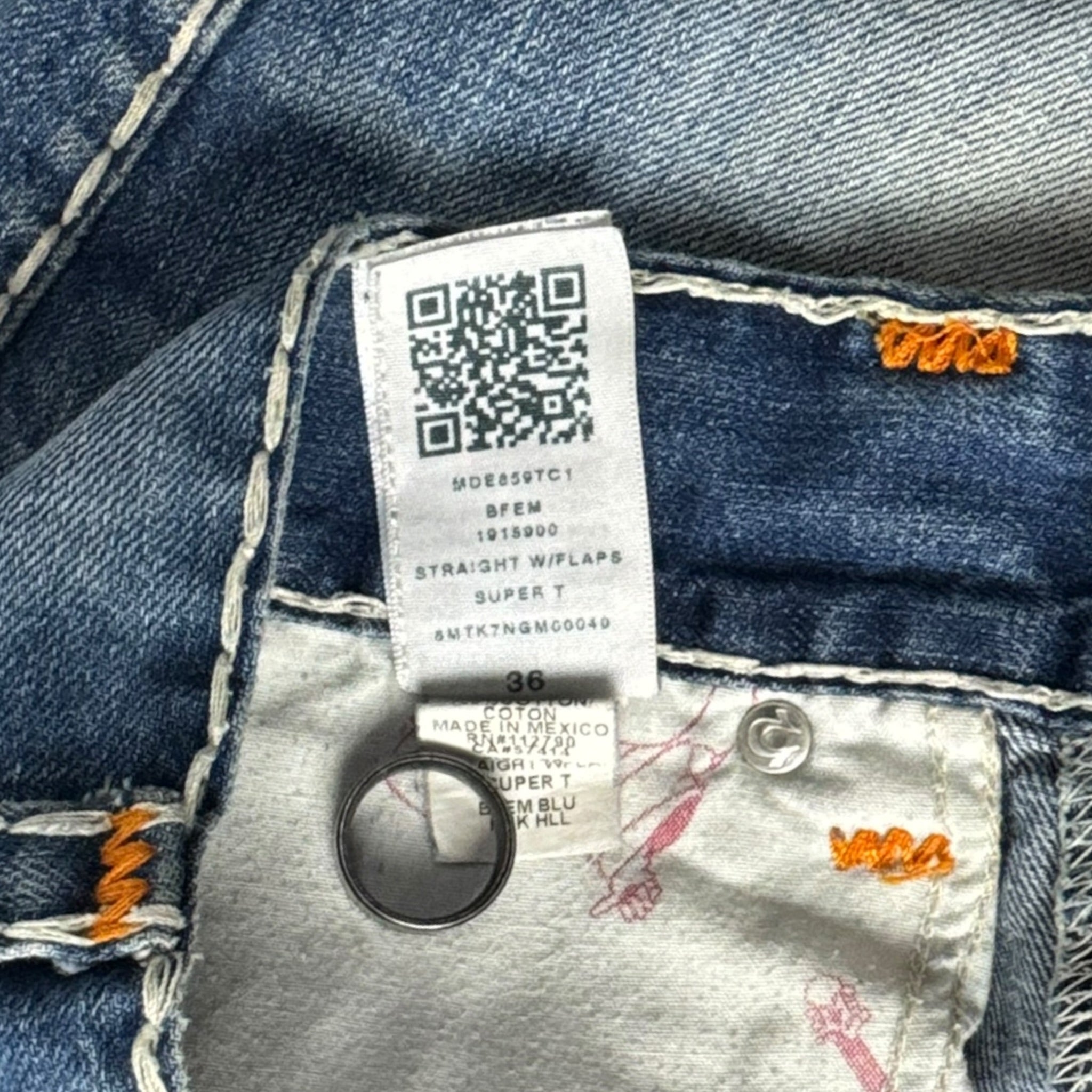 Y2K True Religion Ricky Super T Denim