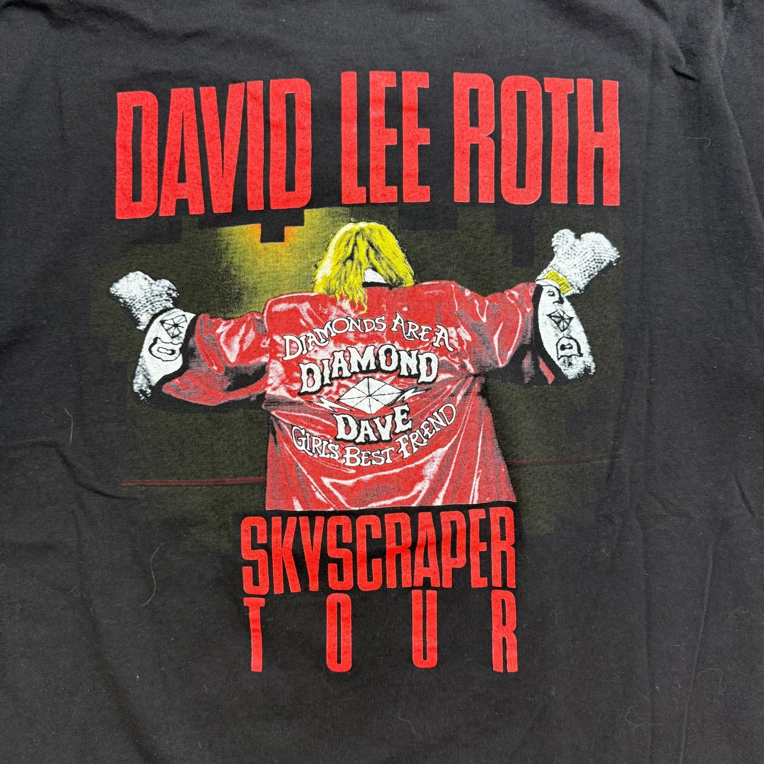 1988 David Lee Roth Skyscraper Tee Black