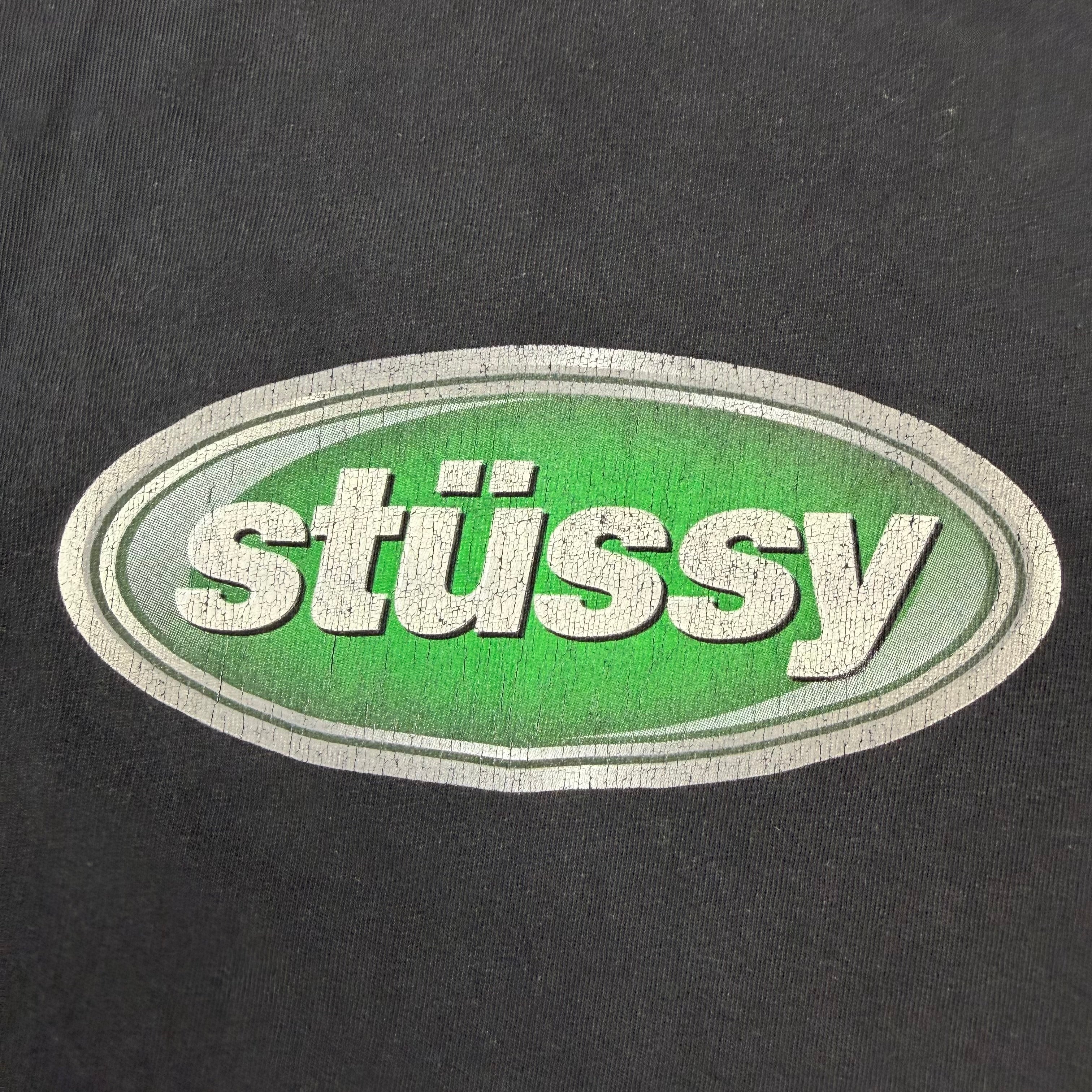 Stussy Emblem Pigment Dyed Tee Black