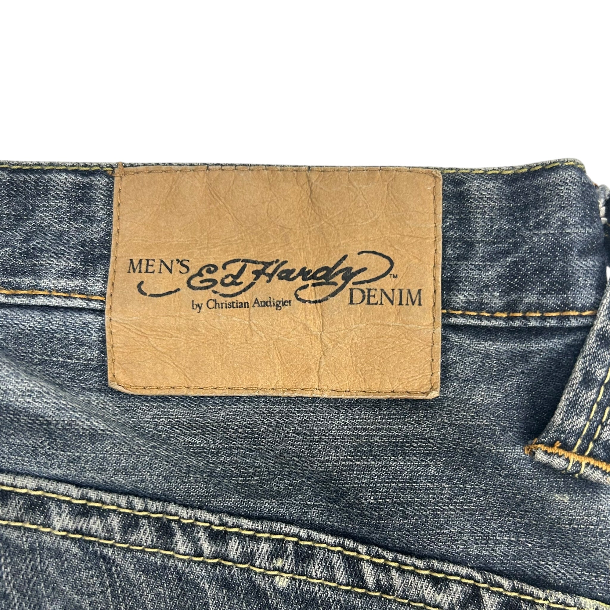 Vintage Y2K Ed Hardy Mid Wash Denim Jeans