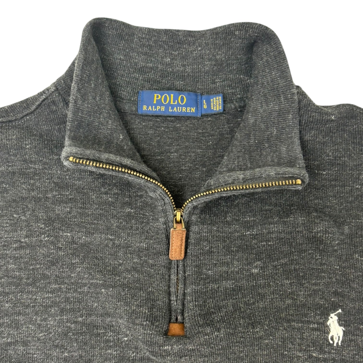 Polo Ralph Lauren Quarter-Zip Sweater Dark Grey