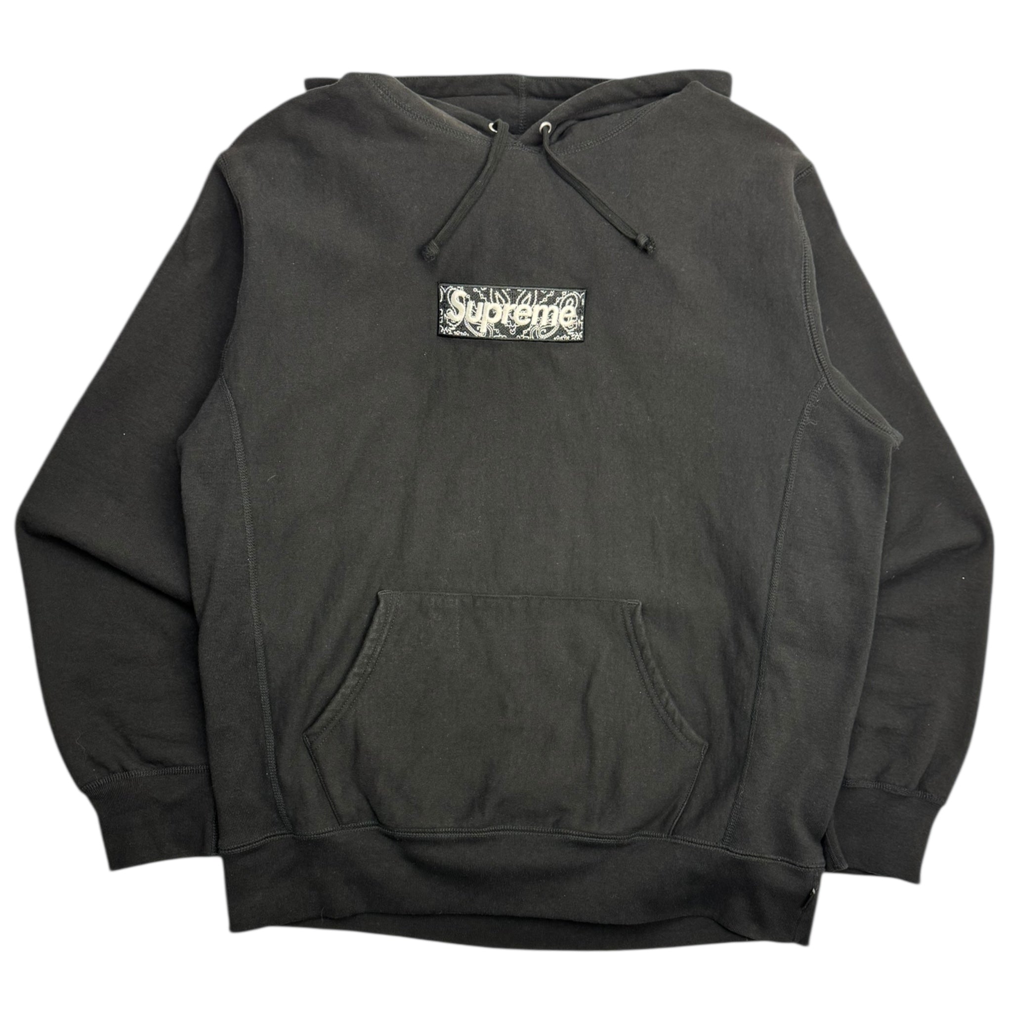 Supreme Bandana Box Logo Hooded Sweatshirt Black