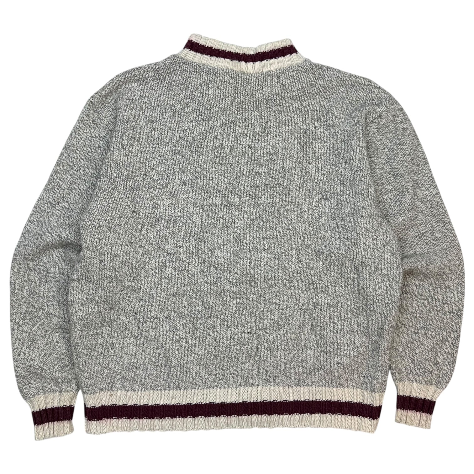 Vintage Wool Crewneck Grey/Red