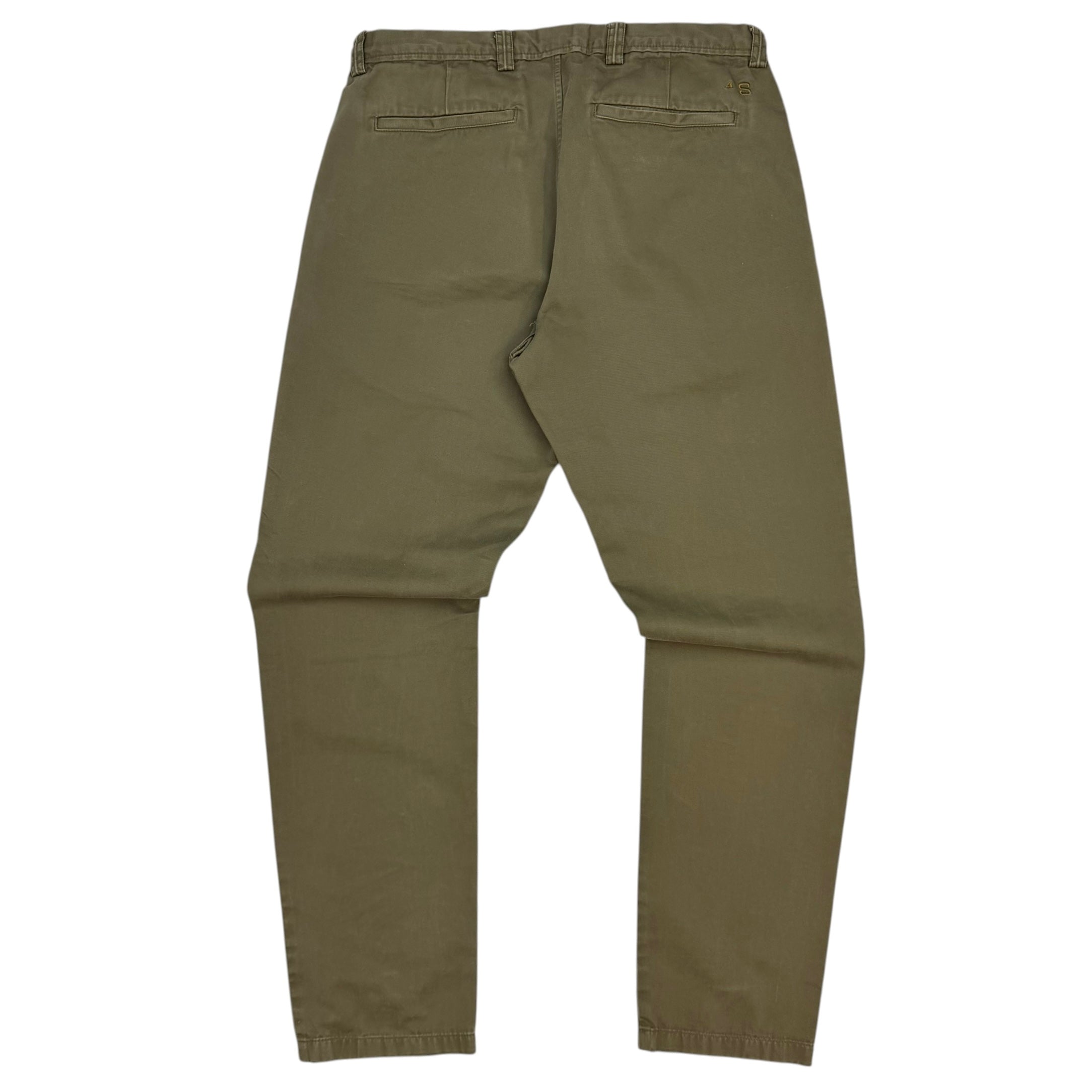 Acne Studios Regular Fit Chino Pants Olive Green