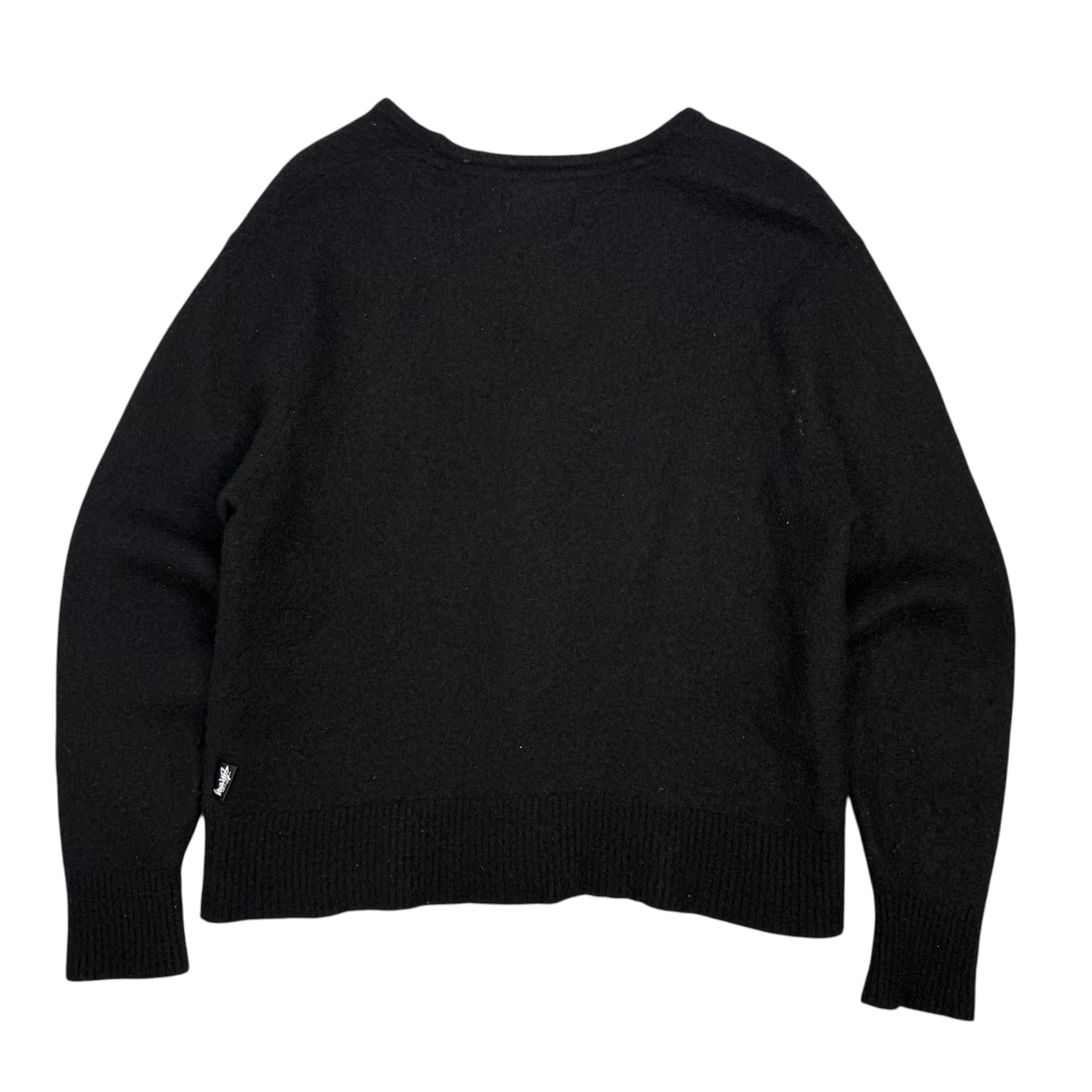 Stussy Brushed Cardigan Black