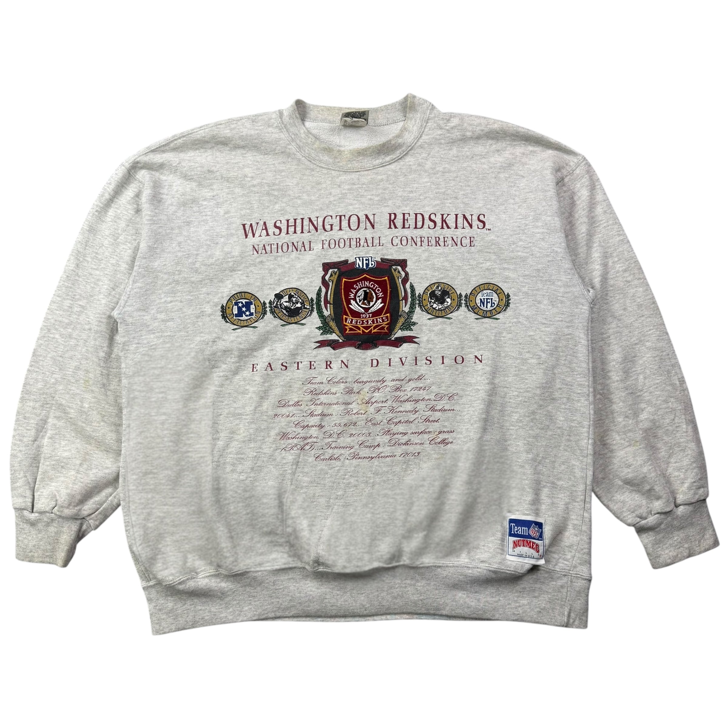 Vintage Washington Redskins Crewneck Grey