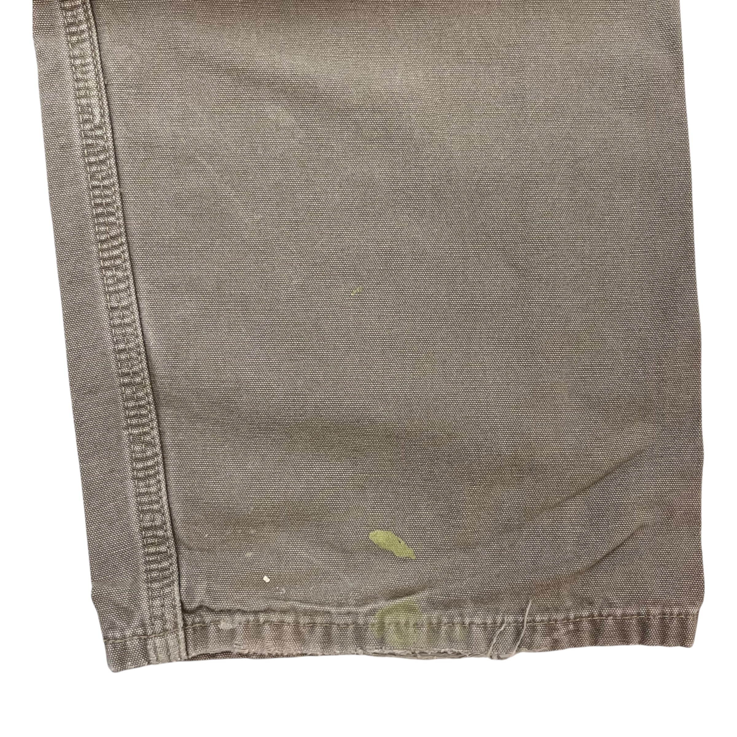 Vintage Carhartt Dungaree Pants Grey Beige