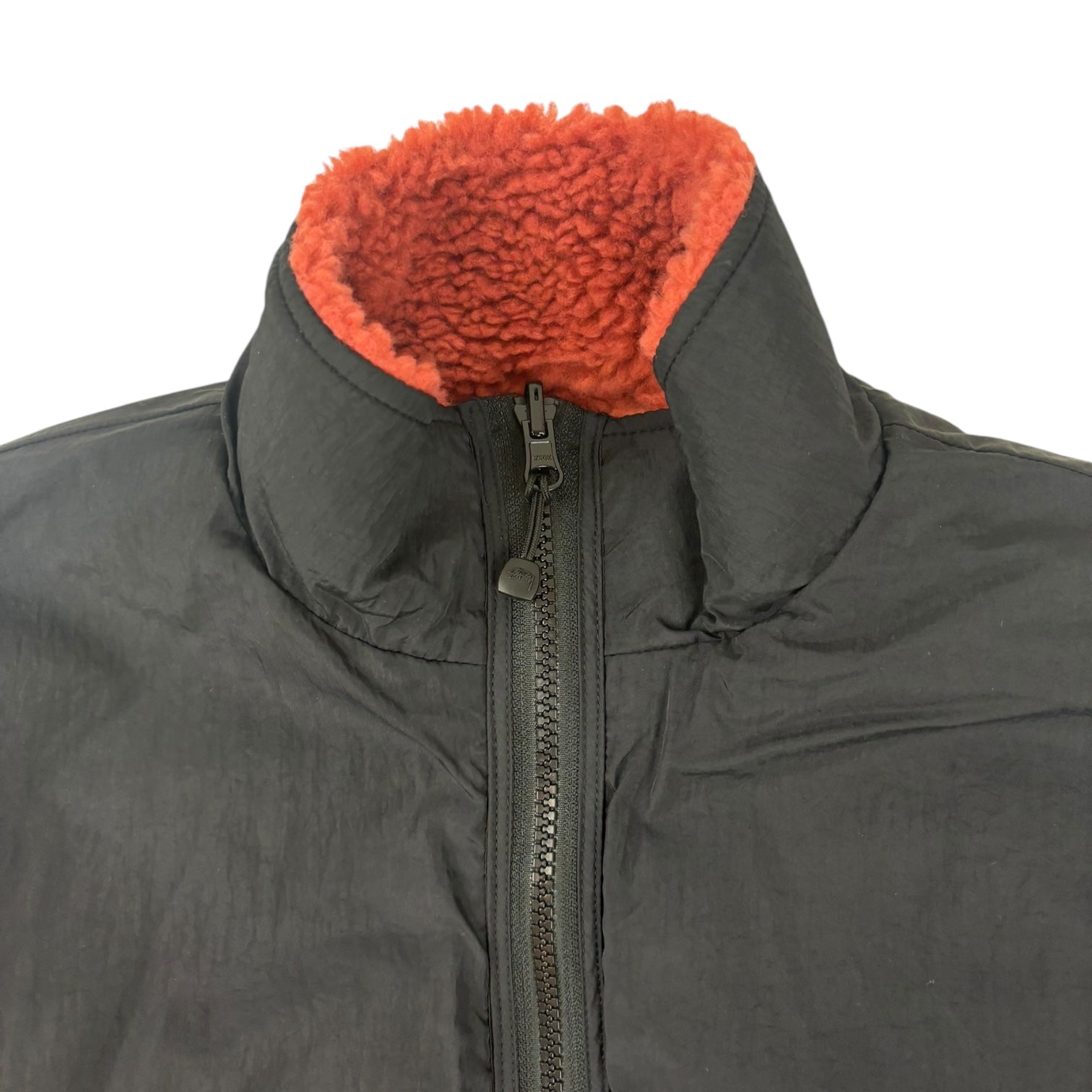 Stussy Sherpa Reversible Jacket Terracotta