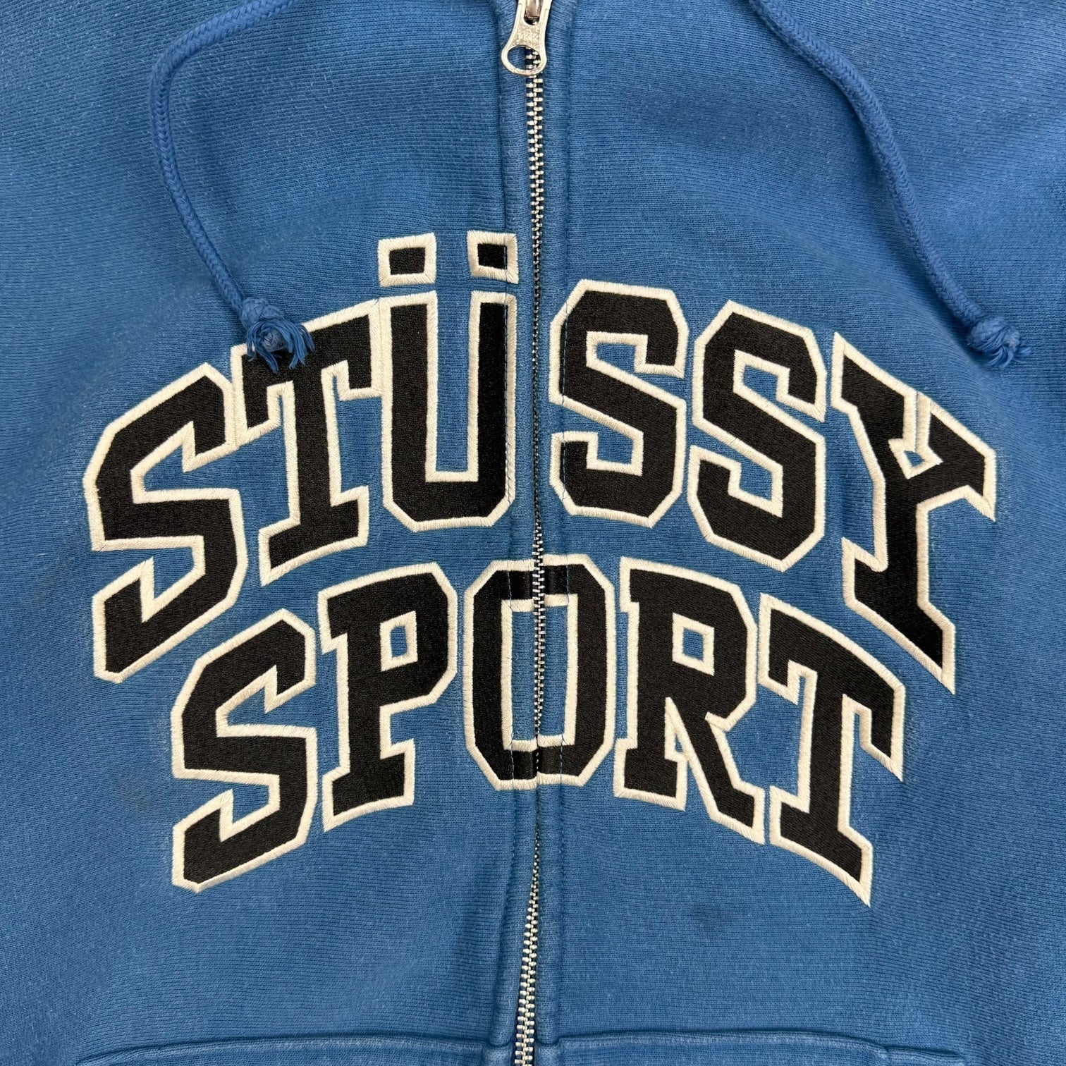 Stussy Sport Zip Hoodie Blue