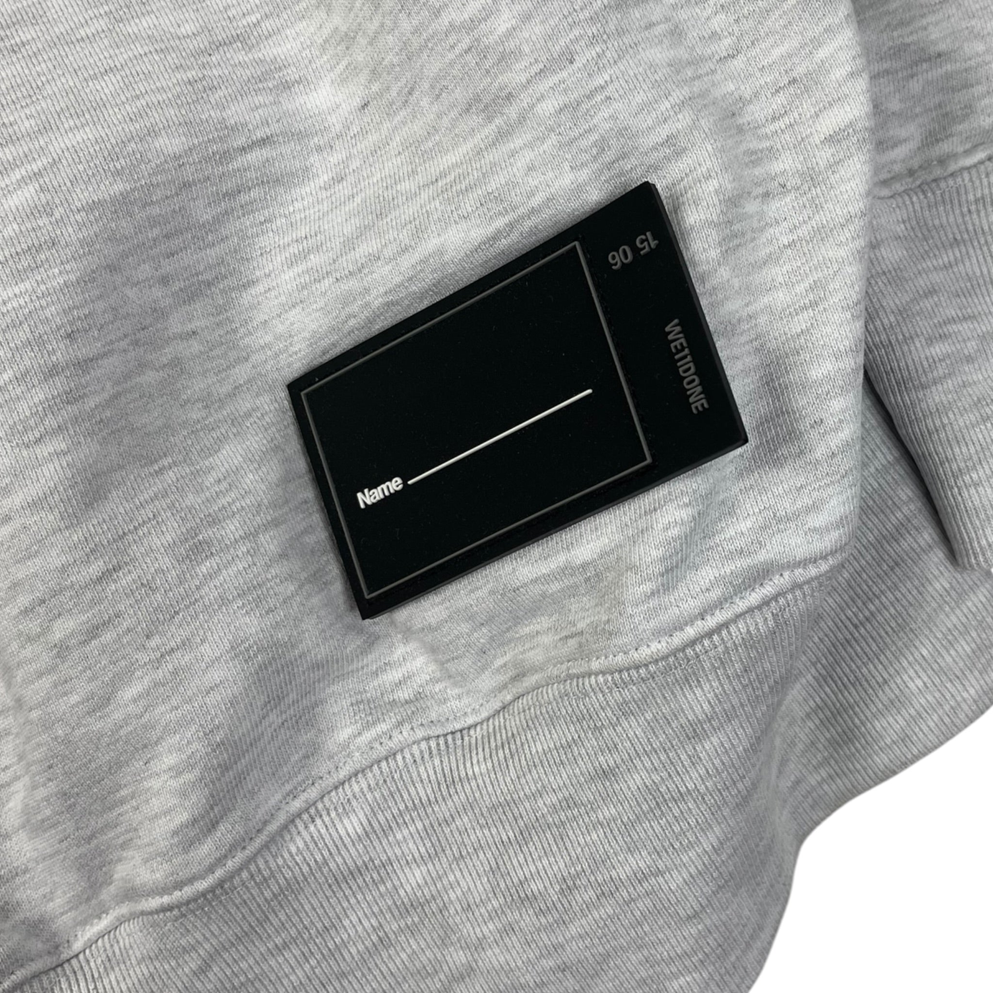 We11done Oversized Long Sleeved Hoodie Grey