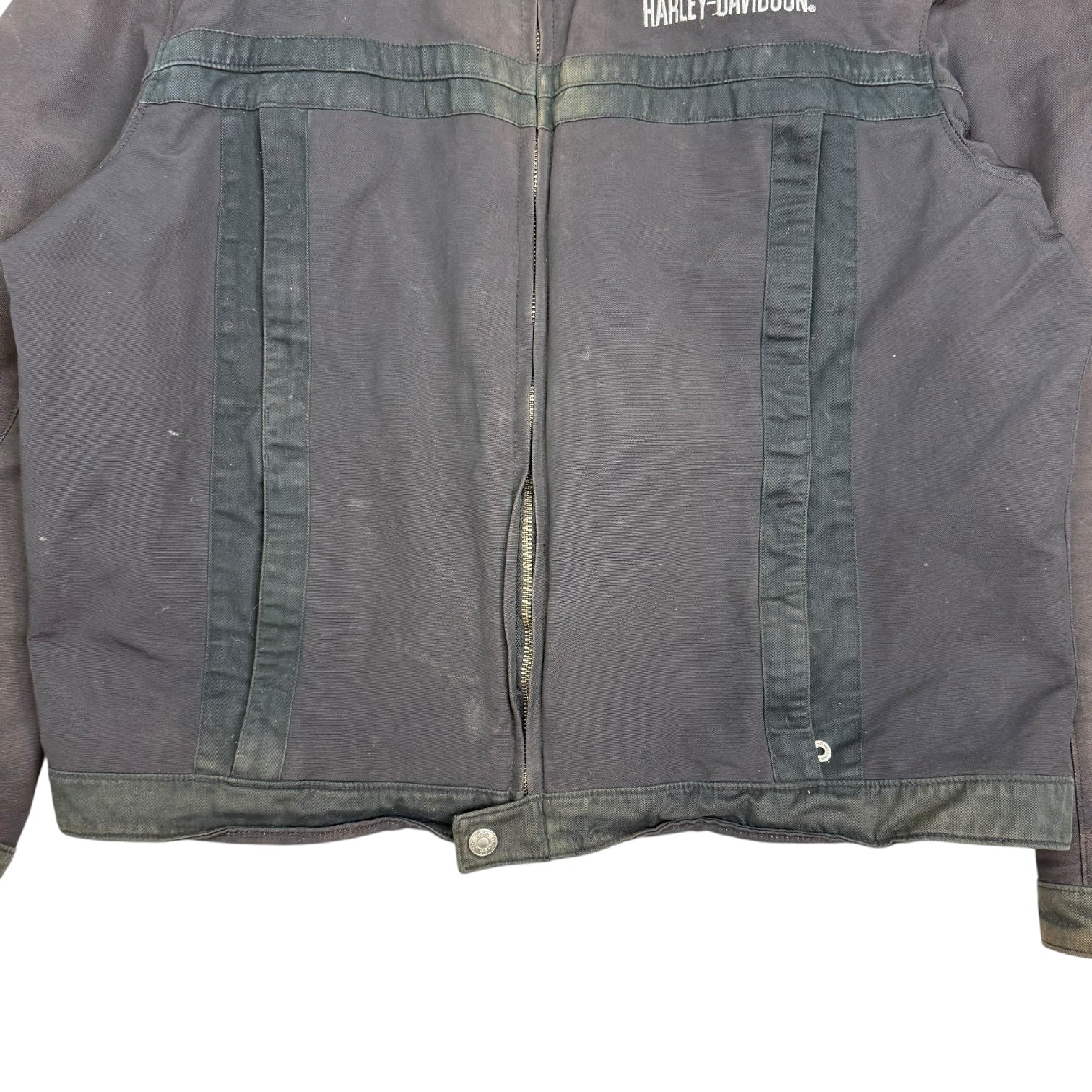 Vintage Harley Davidson Motorcycle Jacket Black