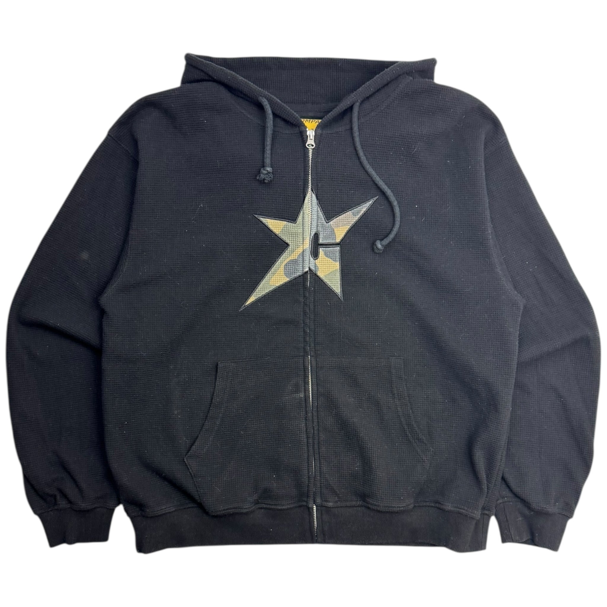 Carpet Company C-Star Thermal Zip Hoodie Black