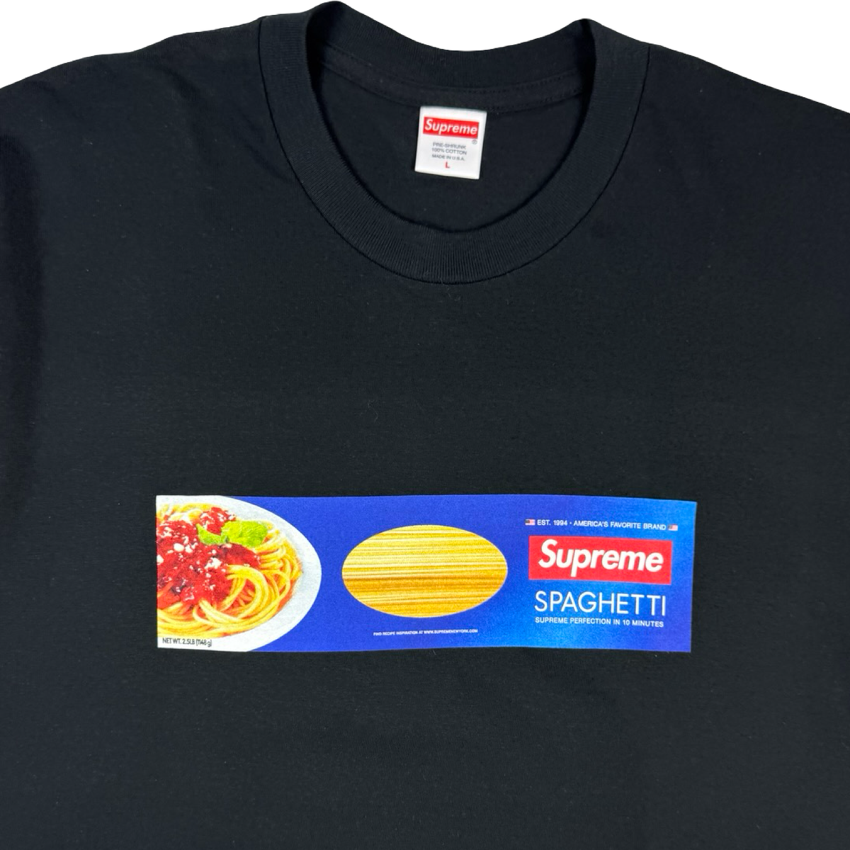 Supreme Spaghetti Tee Black